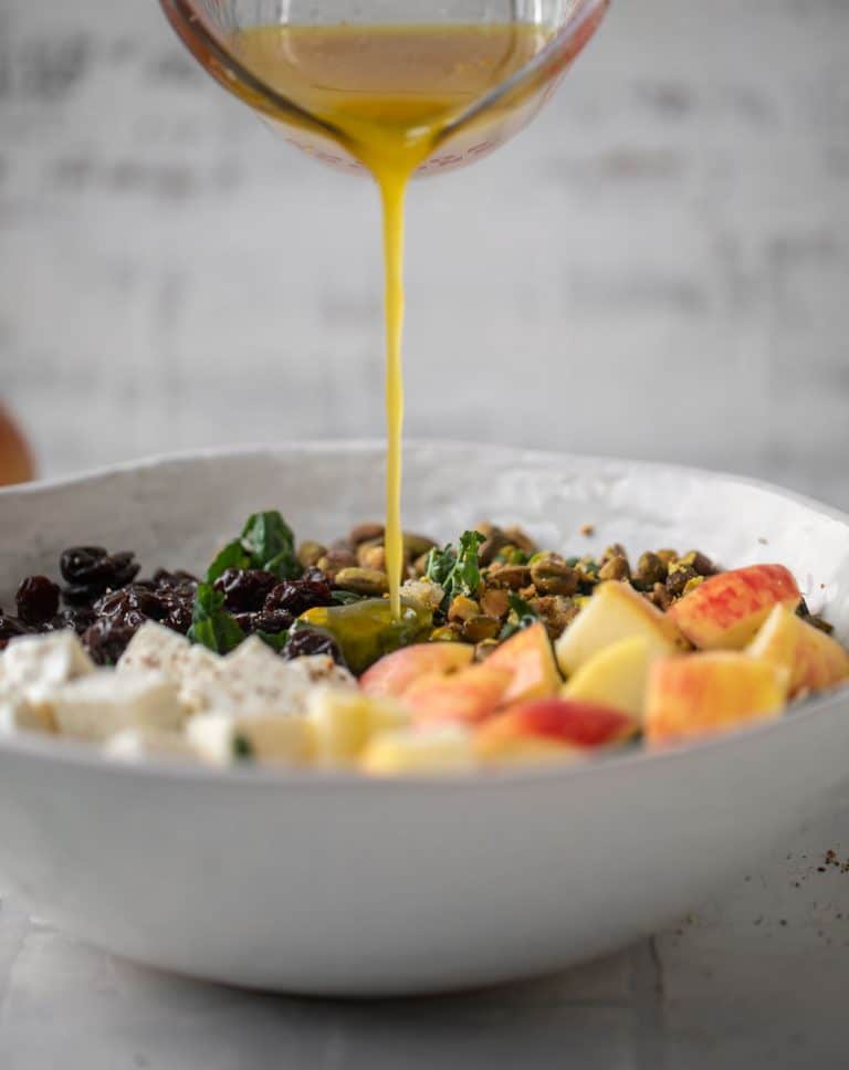 Honeycrisp Quinoa Salad with Kale and Pistachios