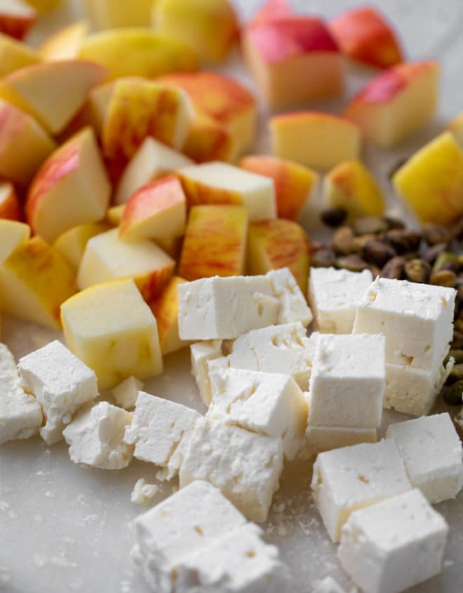 Honeycrisp Quinoa Salad with Kale and Pistachios