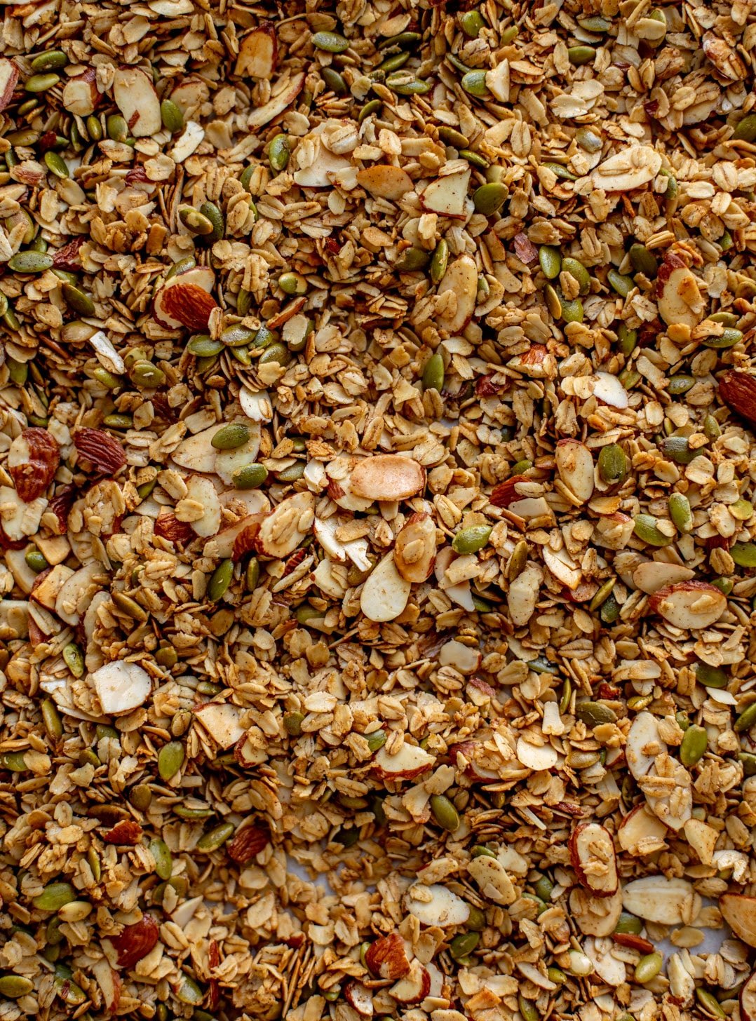granola right out of the oven