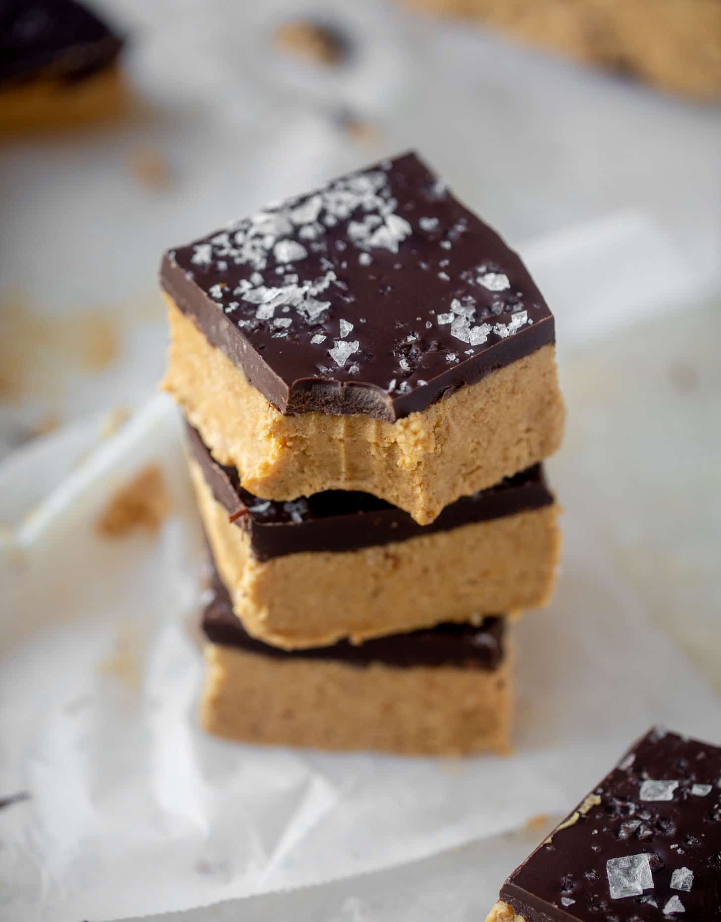 salted peanut butter cup bars