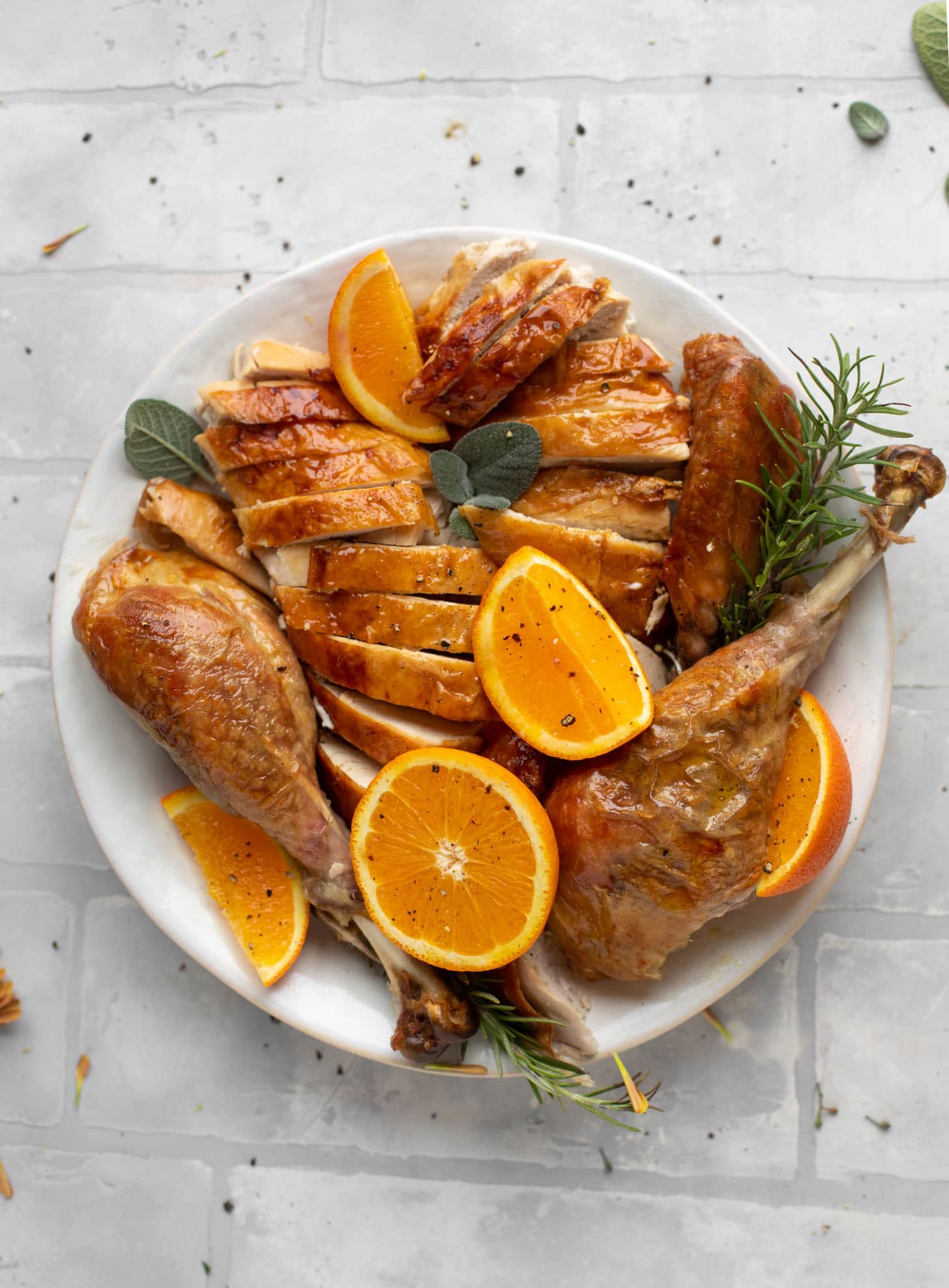 carved citrus sage roasted turkey recipe