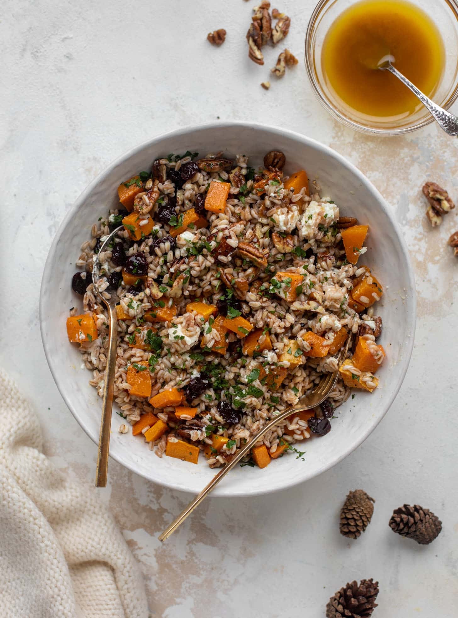 Winter Farro Salad Warm Butternut Squash Farro Salad
