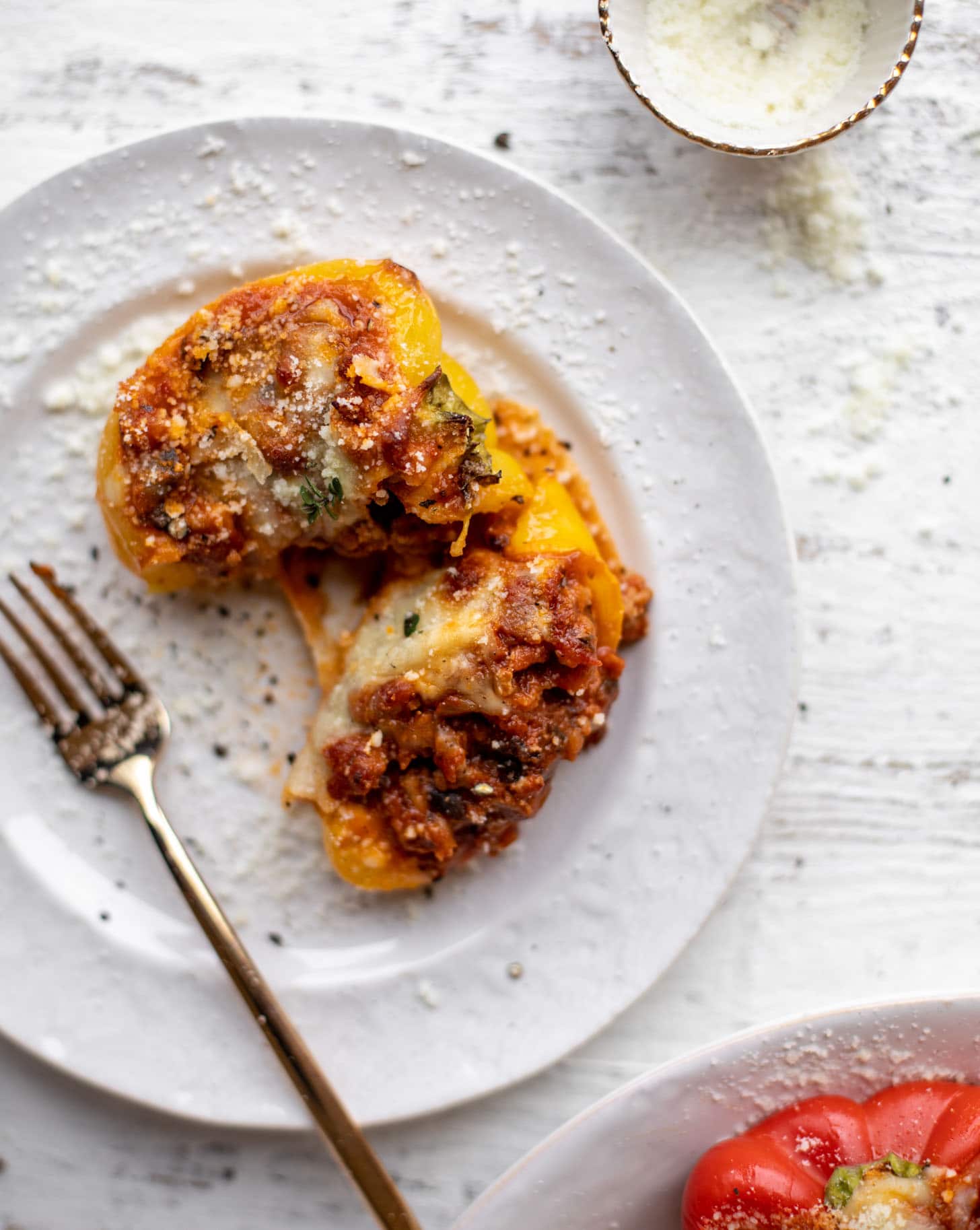 bolognese stuffed peppers