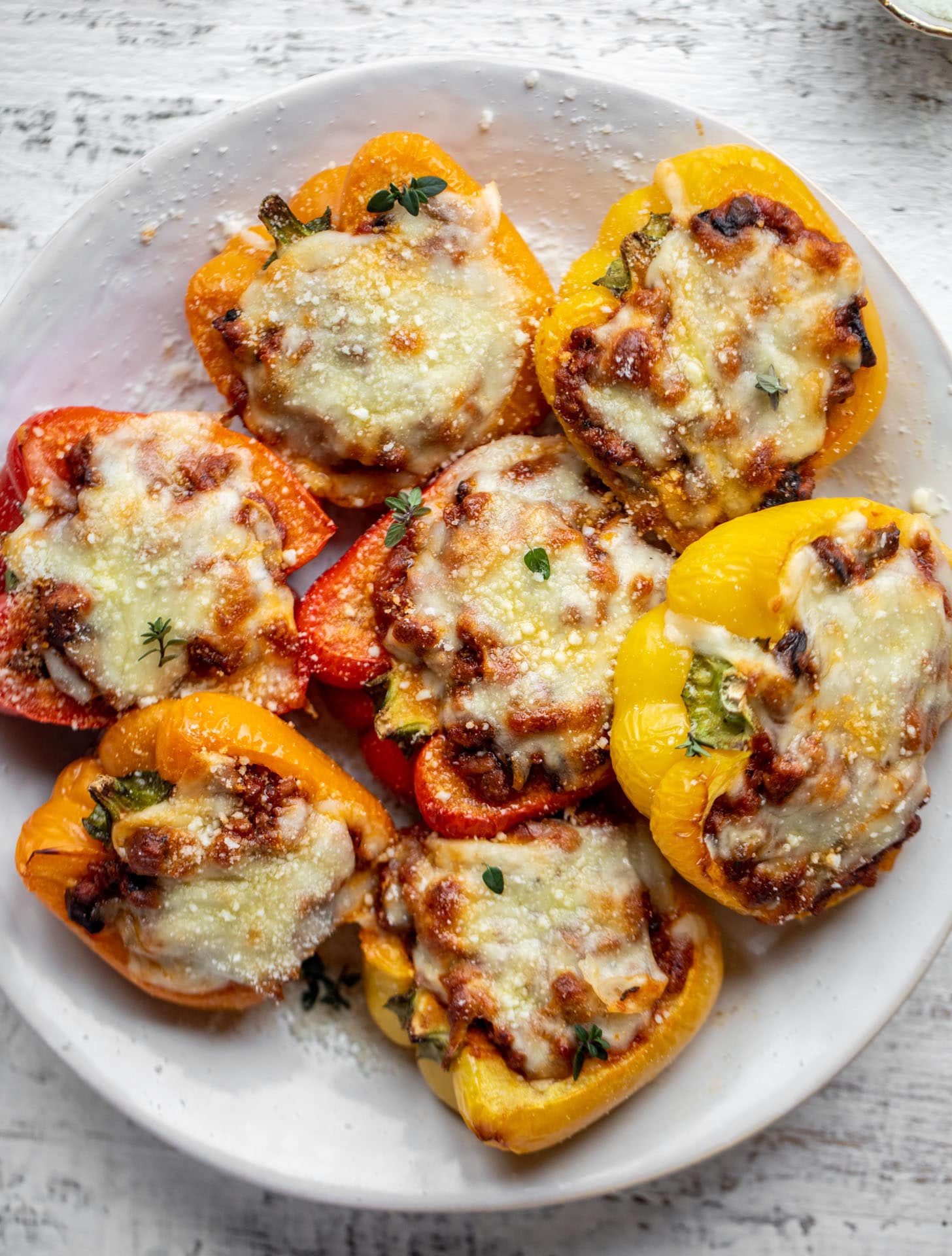 bolognese stuffed peppers