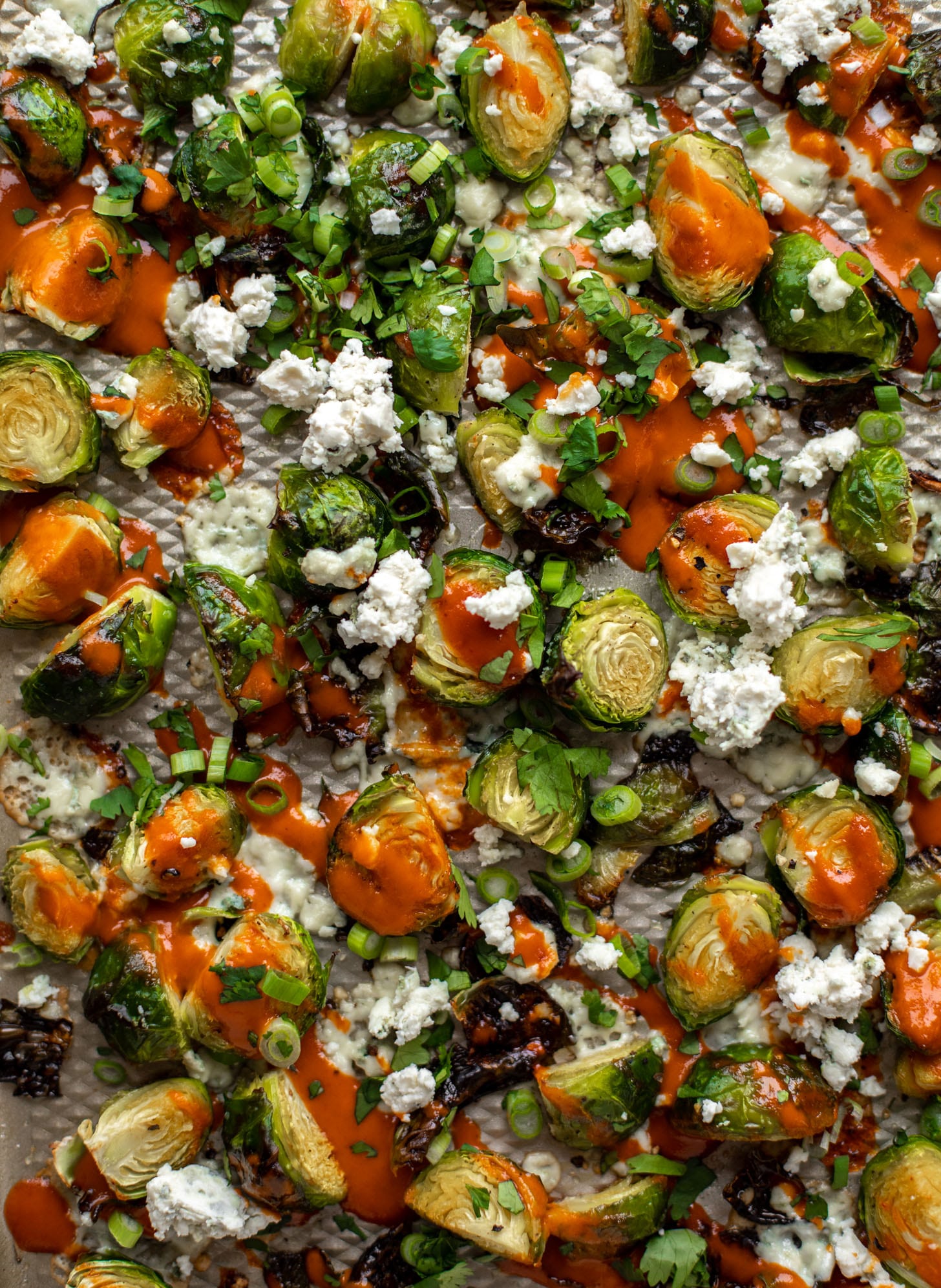 roasted buffalo wing brussels sprouts