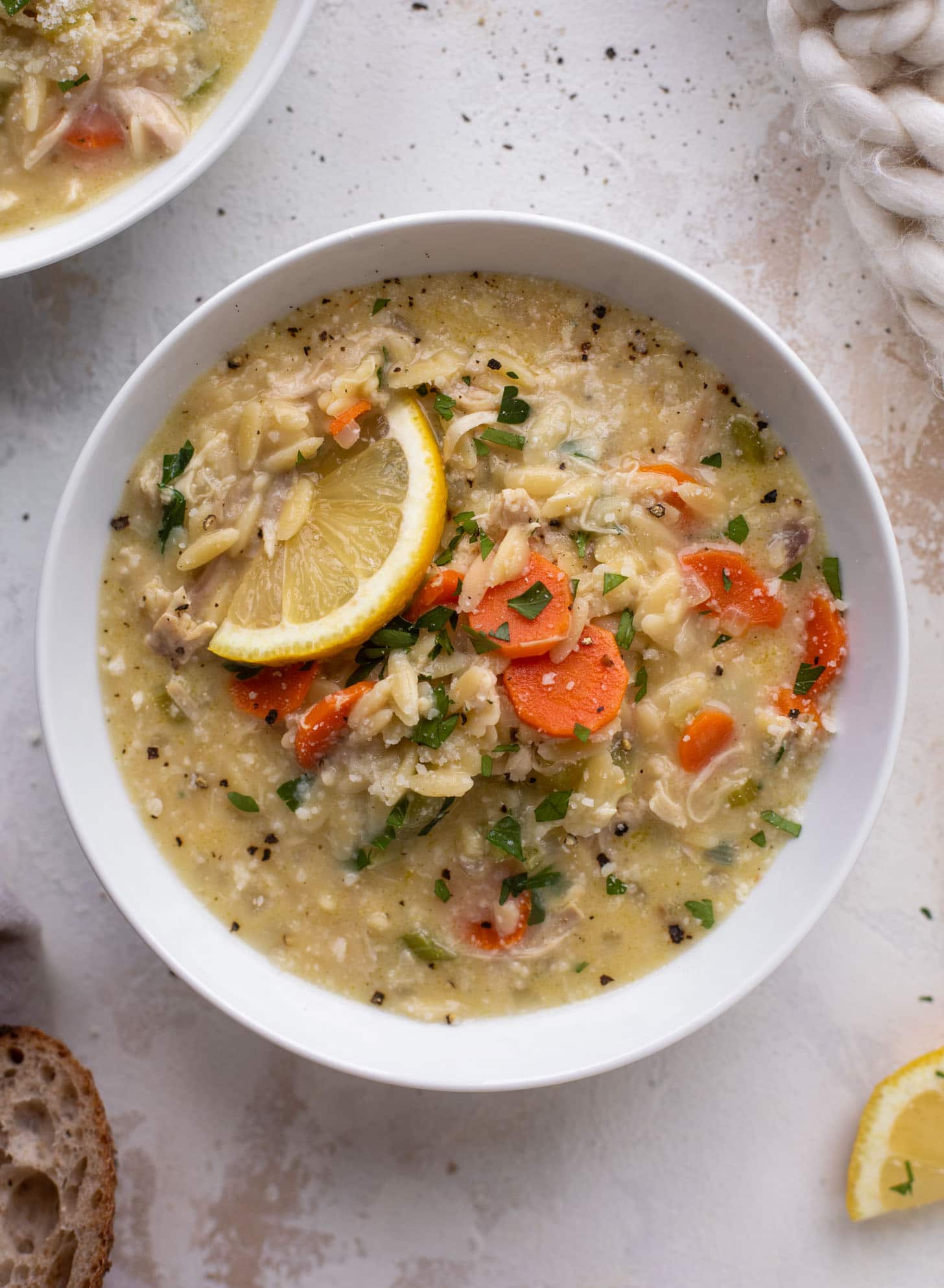 creamy chicken and orzo soup
