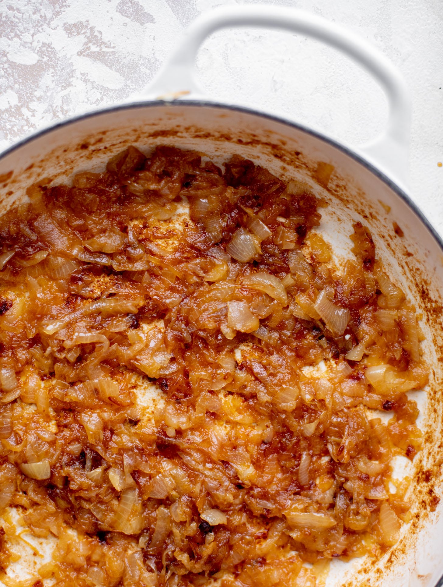 caramelized onions in dish