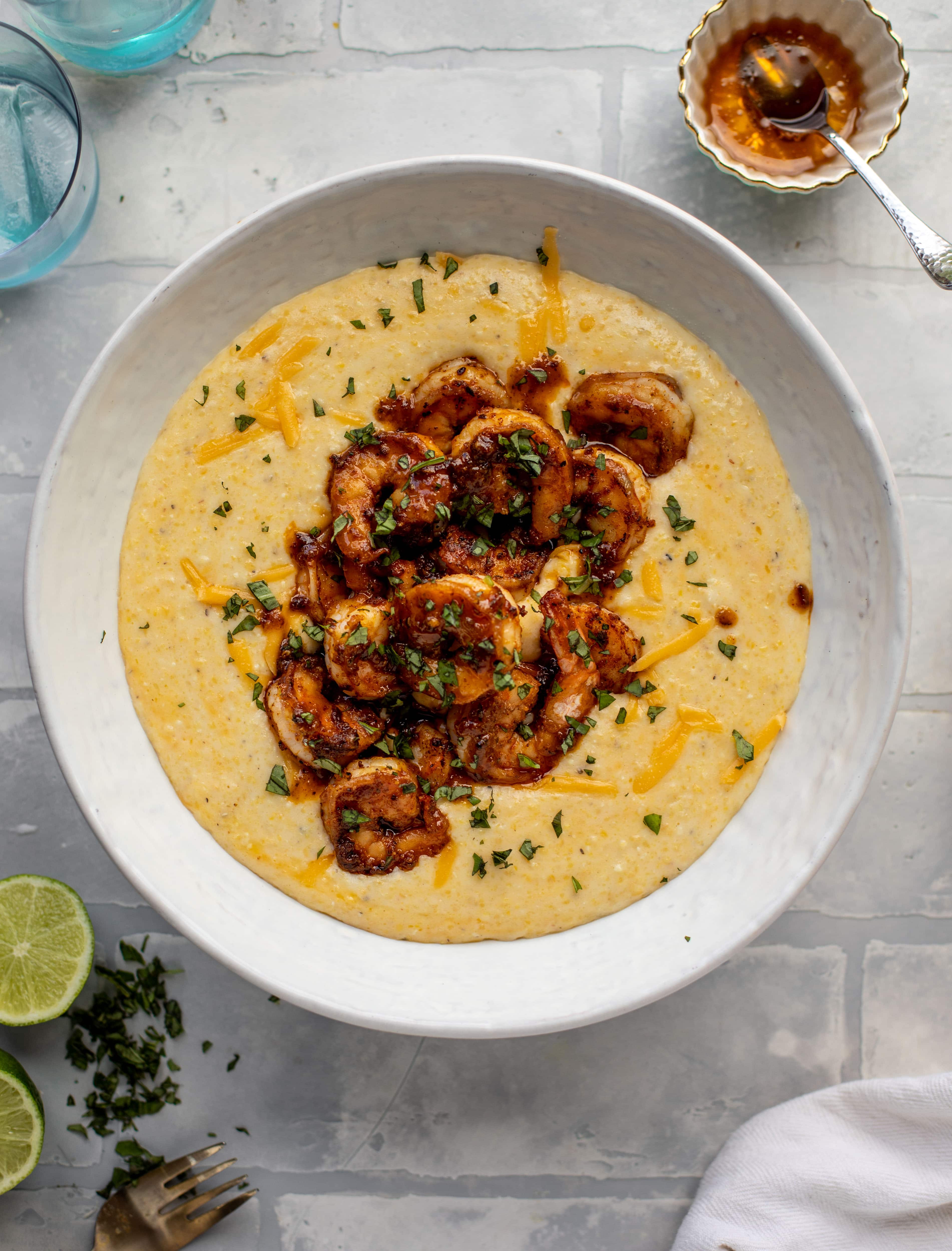 honey mustard cajun shrimp with grits and 23 recipes for lent