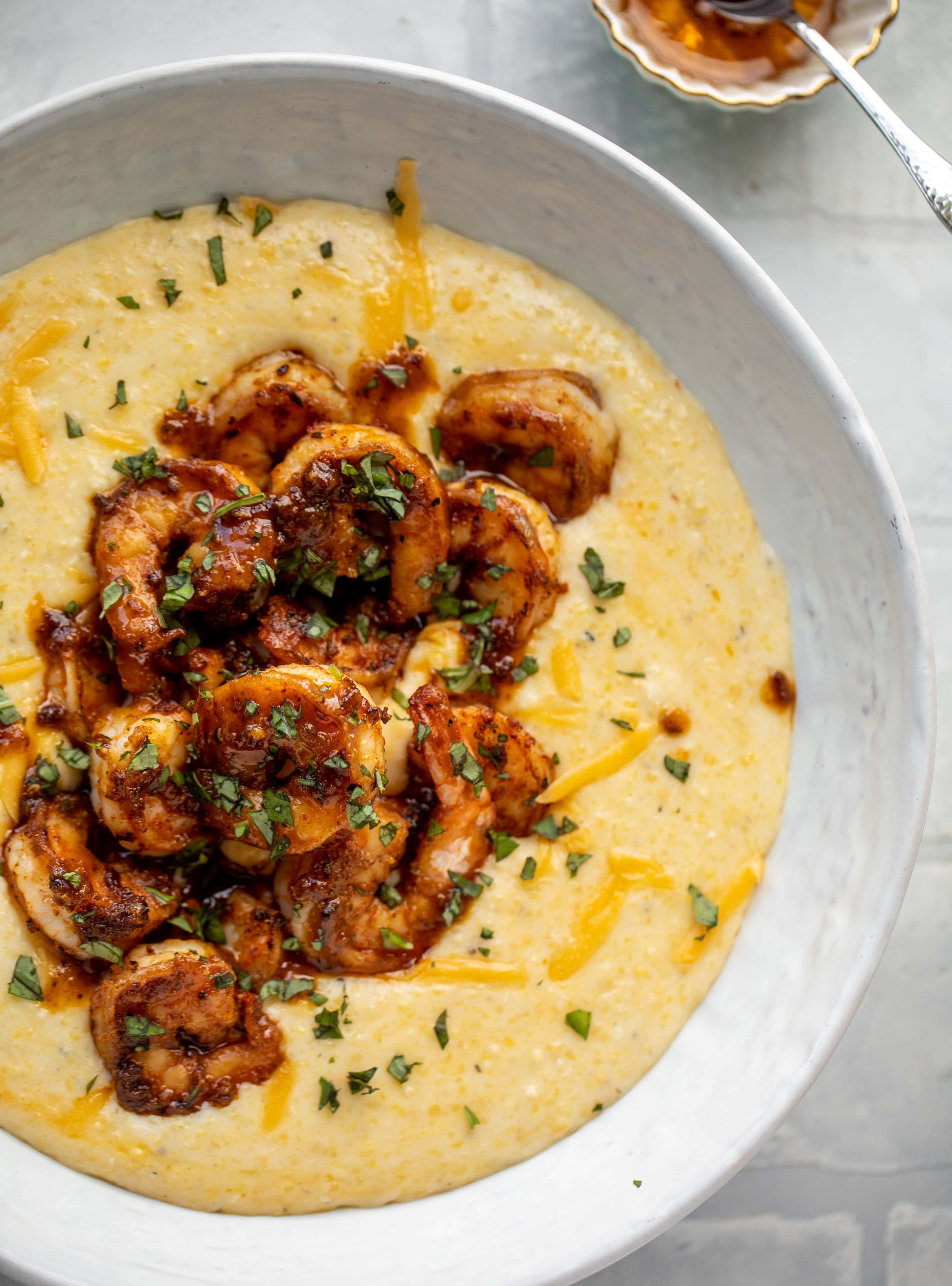 honey mustard shrimp with cajun grits and 23 recipes for lent