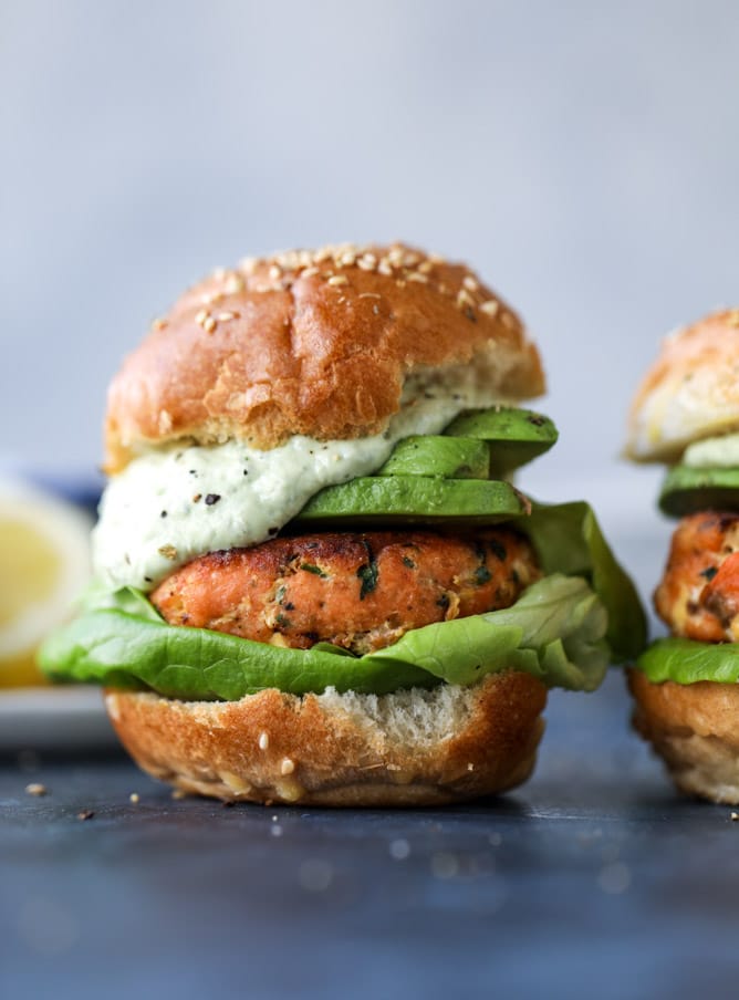 green goddess salmon burgers and 23 recipes for lent