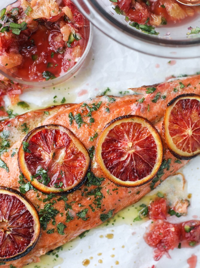 winter citrus salmon and 23 recipes for lent