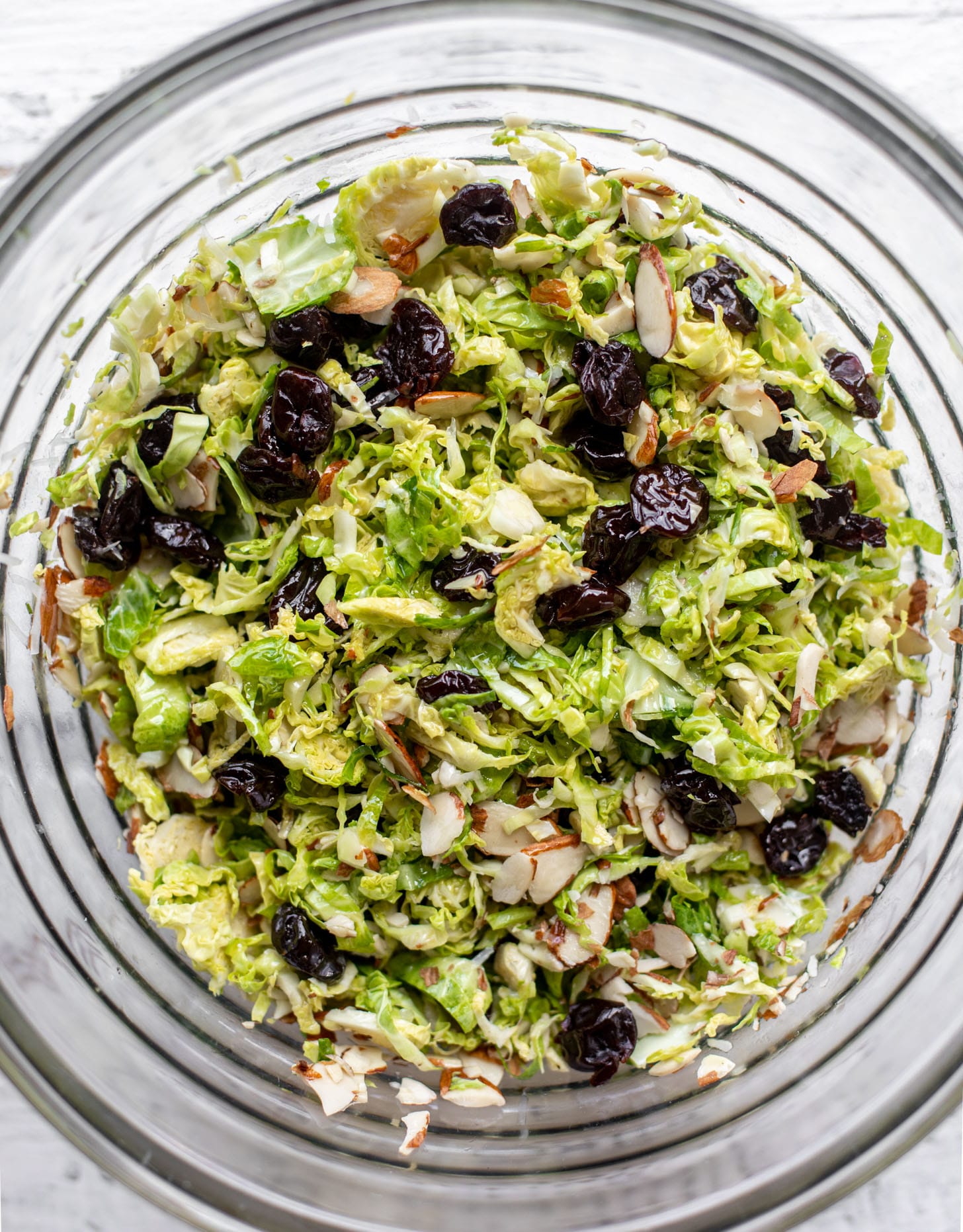 sweet and savory brussels sprouts slaw
