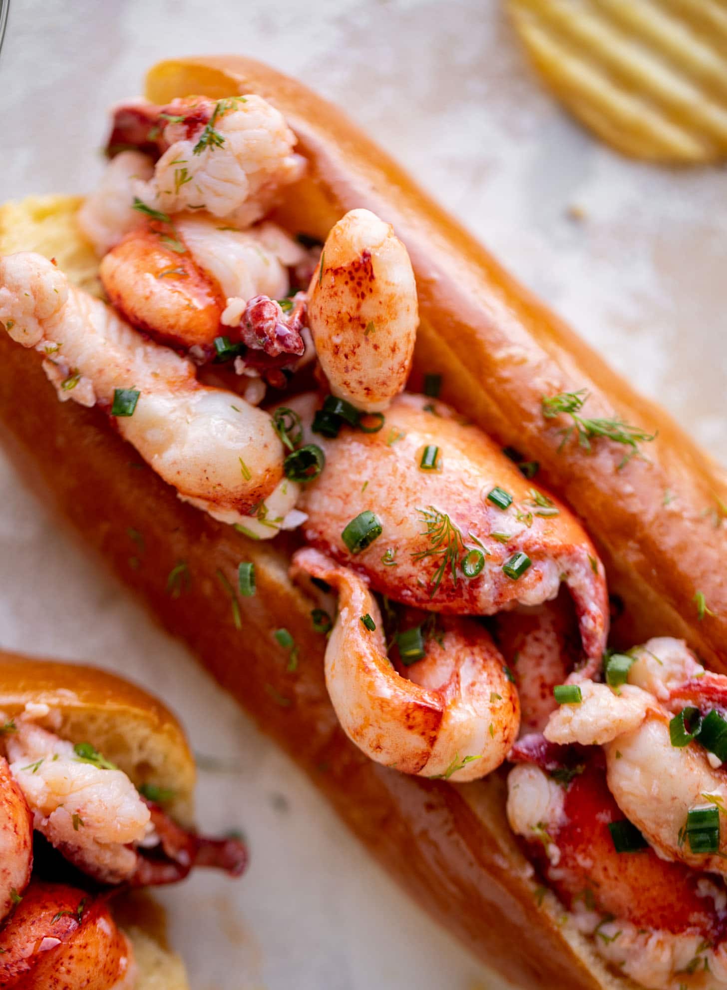 warm and buttery lobster rolls