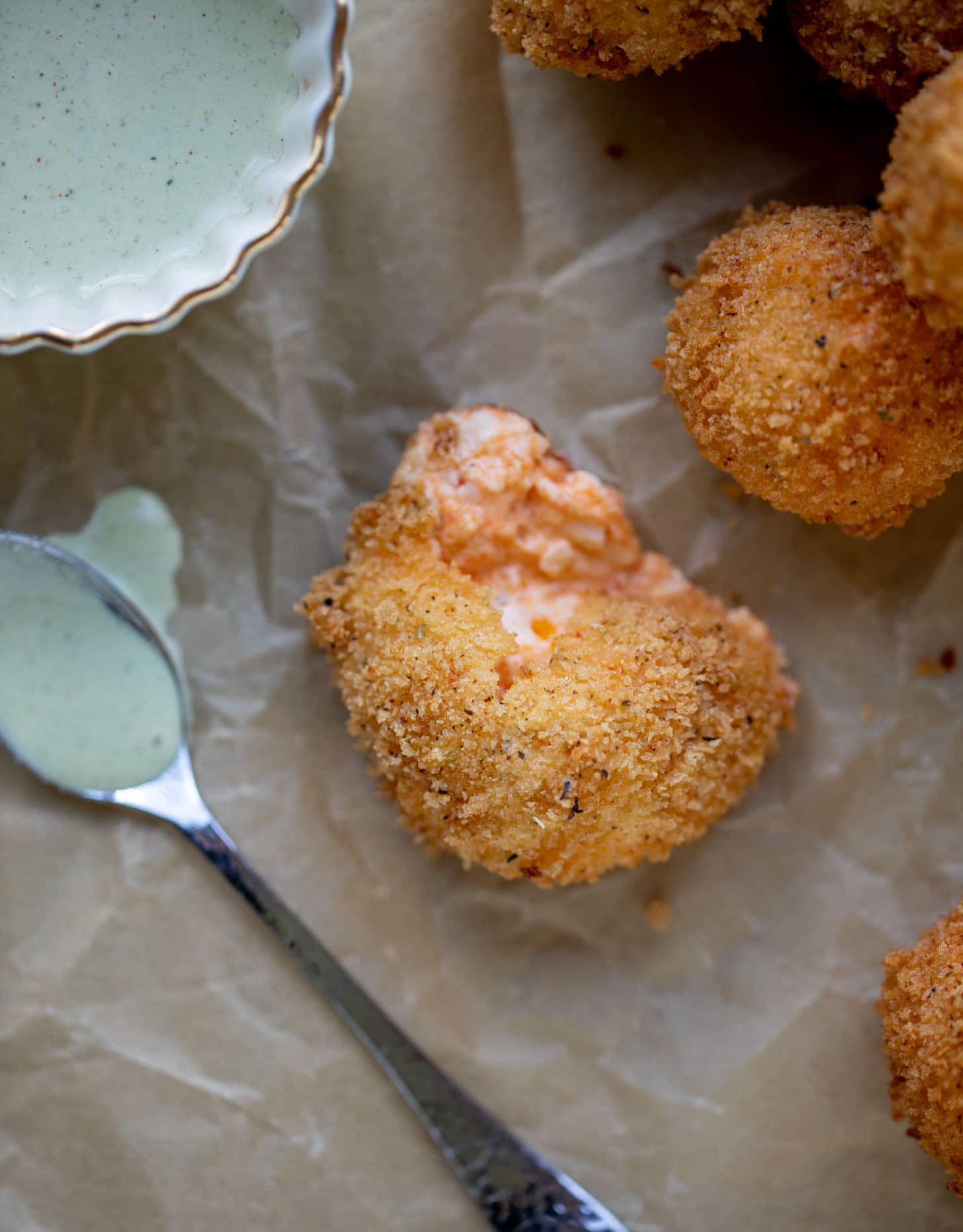 pimento cheese poppers with jalapeño ranch