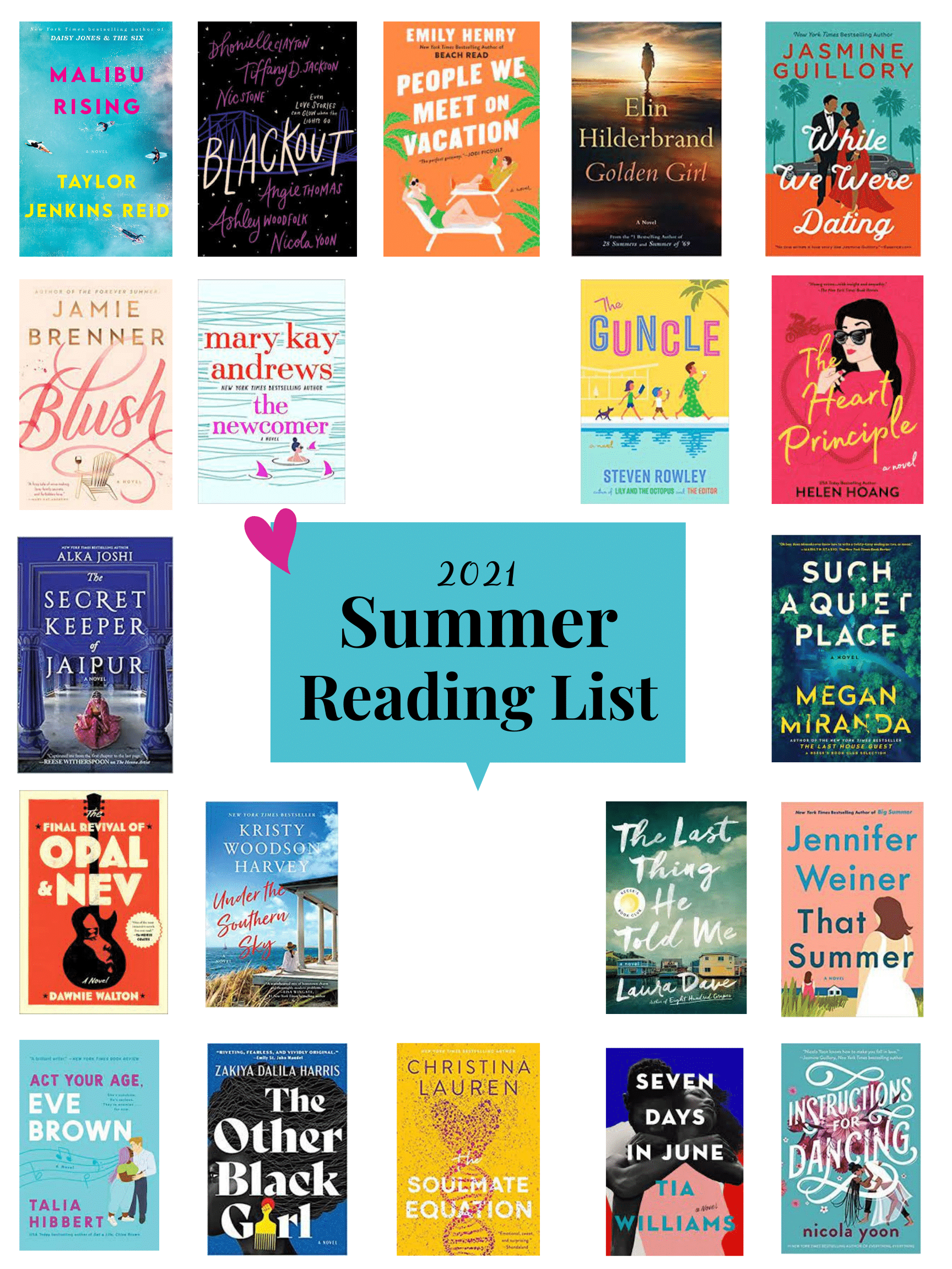 summer 2021 reading list