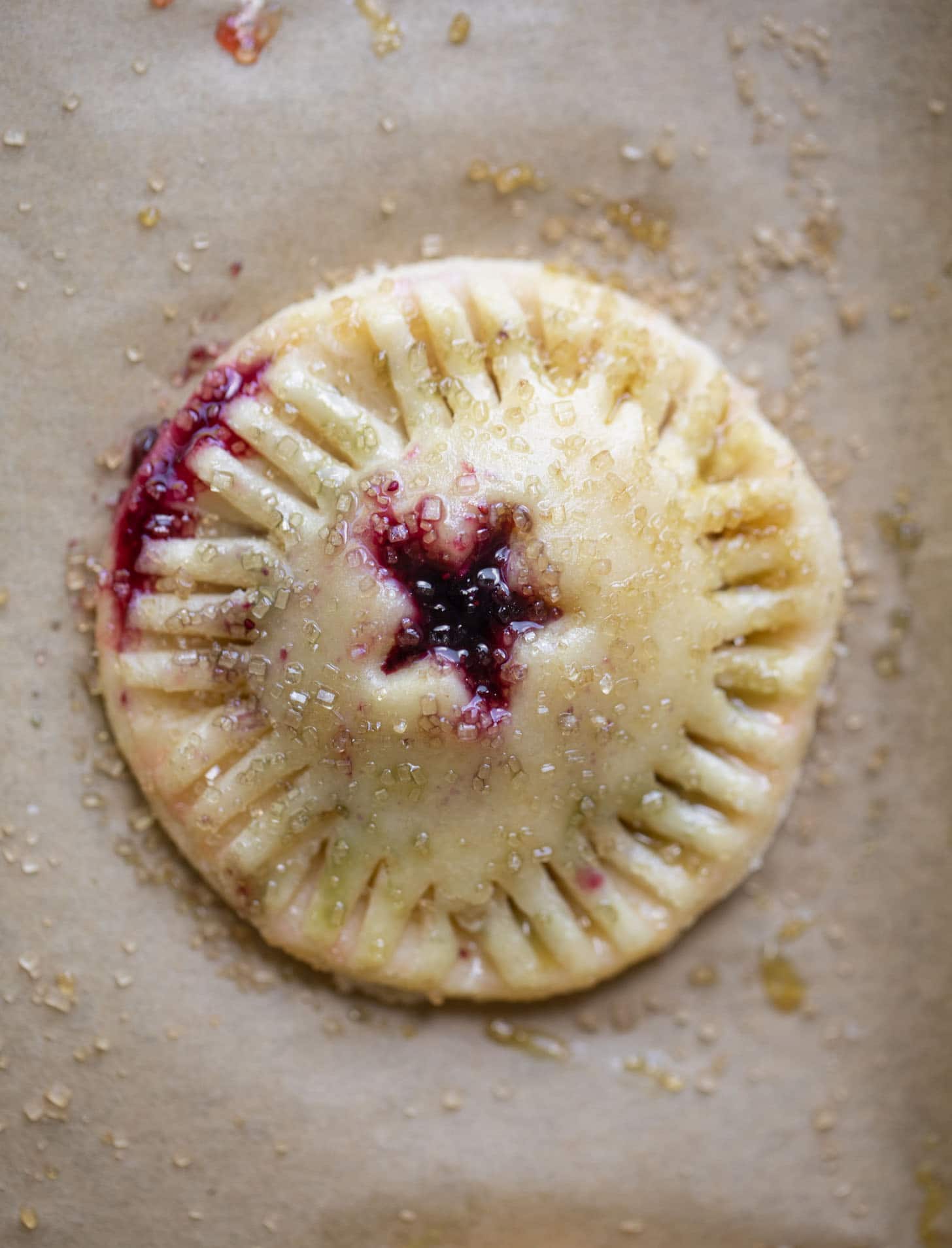 pie dough with berry filling