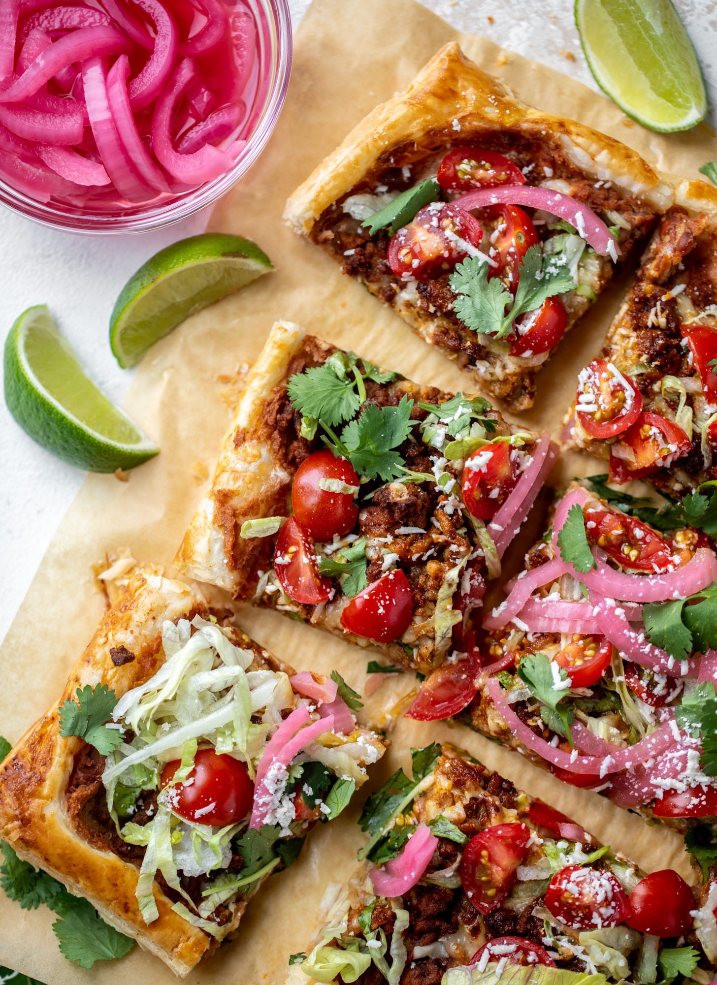 taco puff pastry pizza