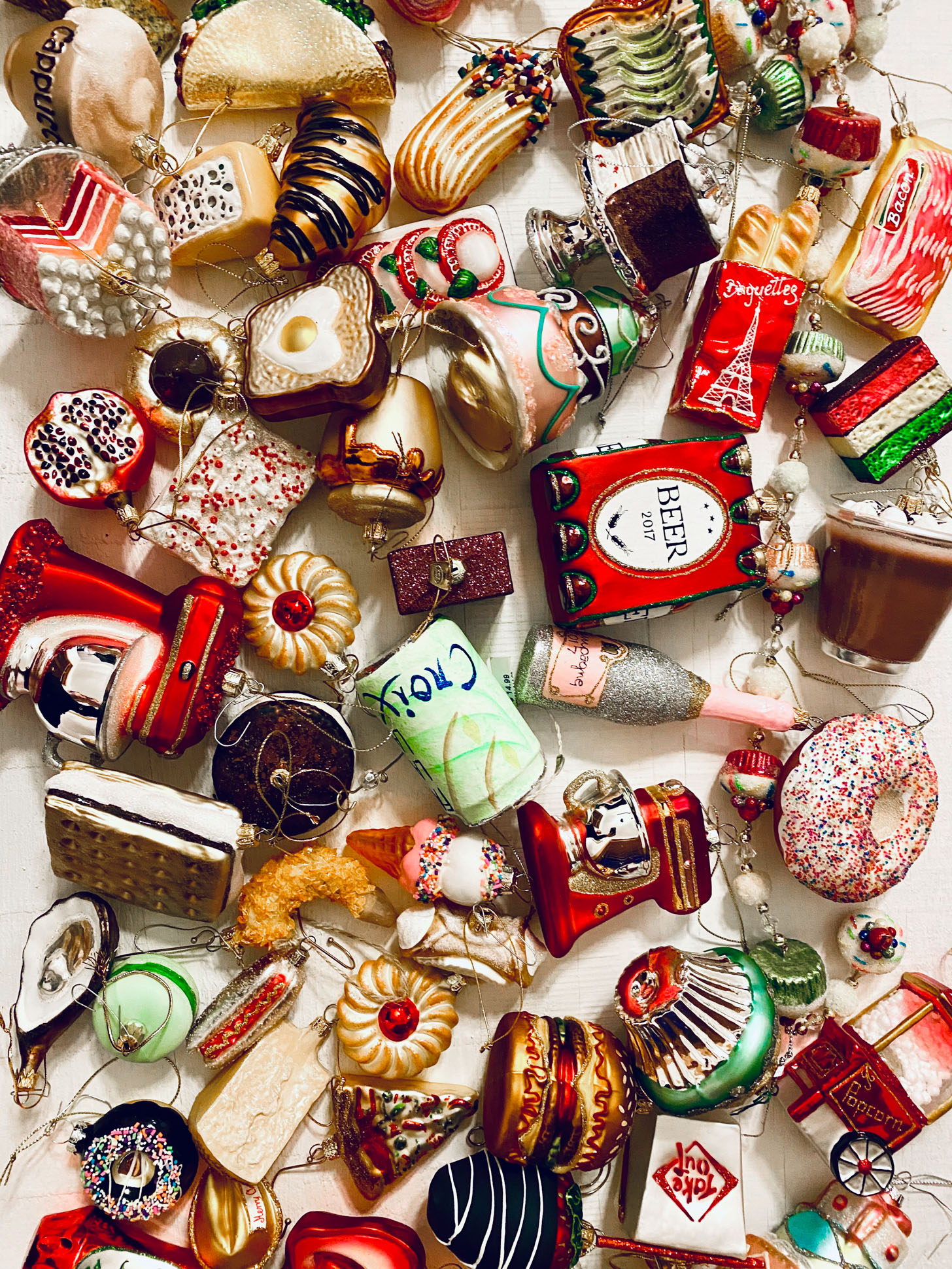 food christmas ornaments
