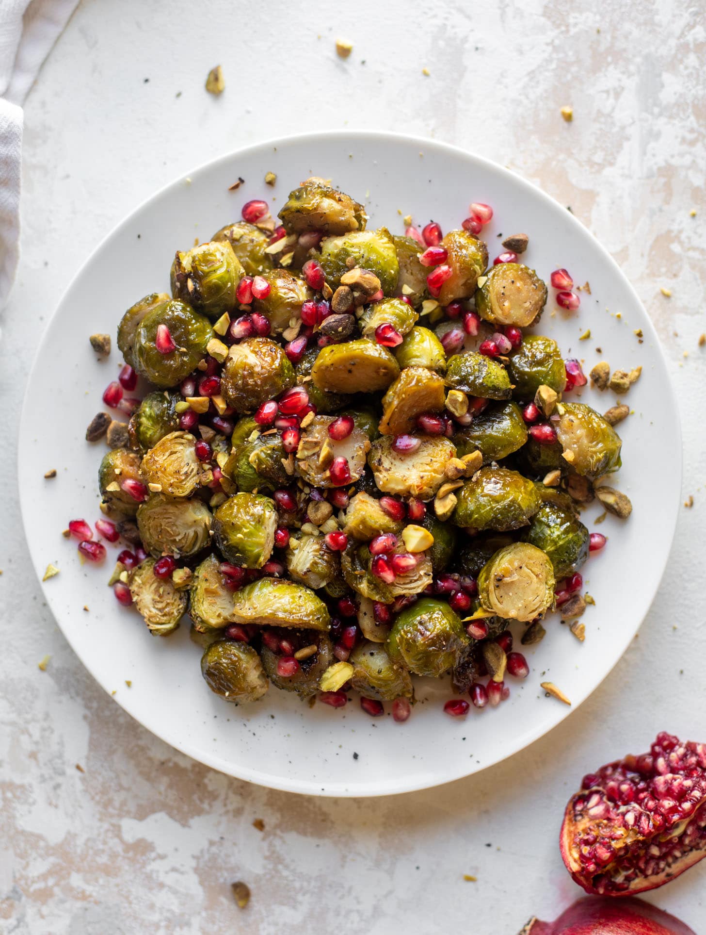 maple mustard roasted brussels sprouts