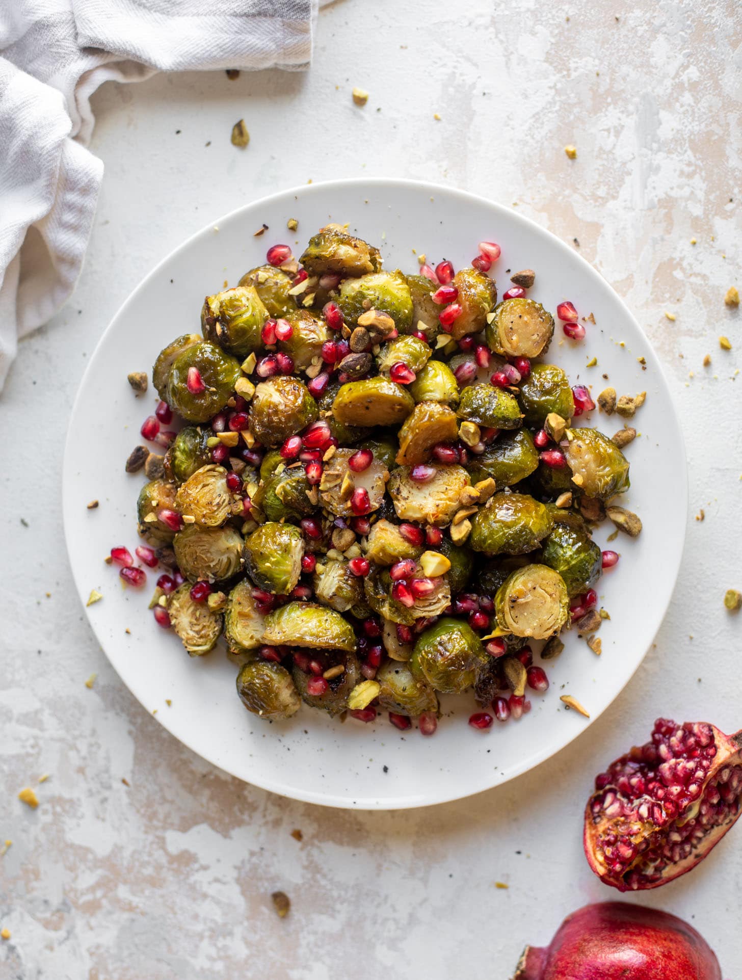 maple mustard roasted brussels sprouts