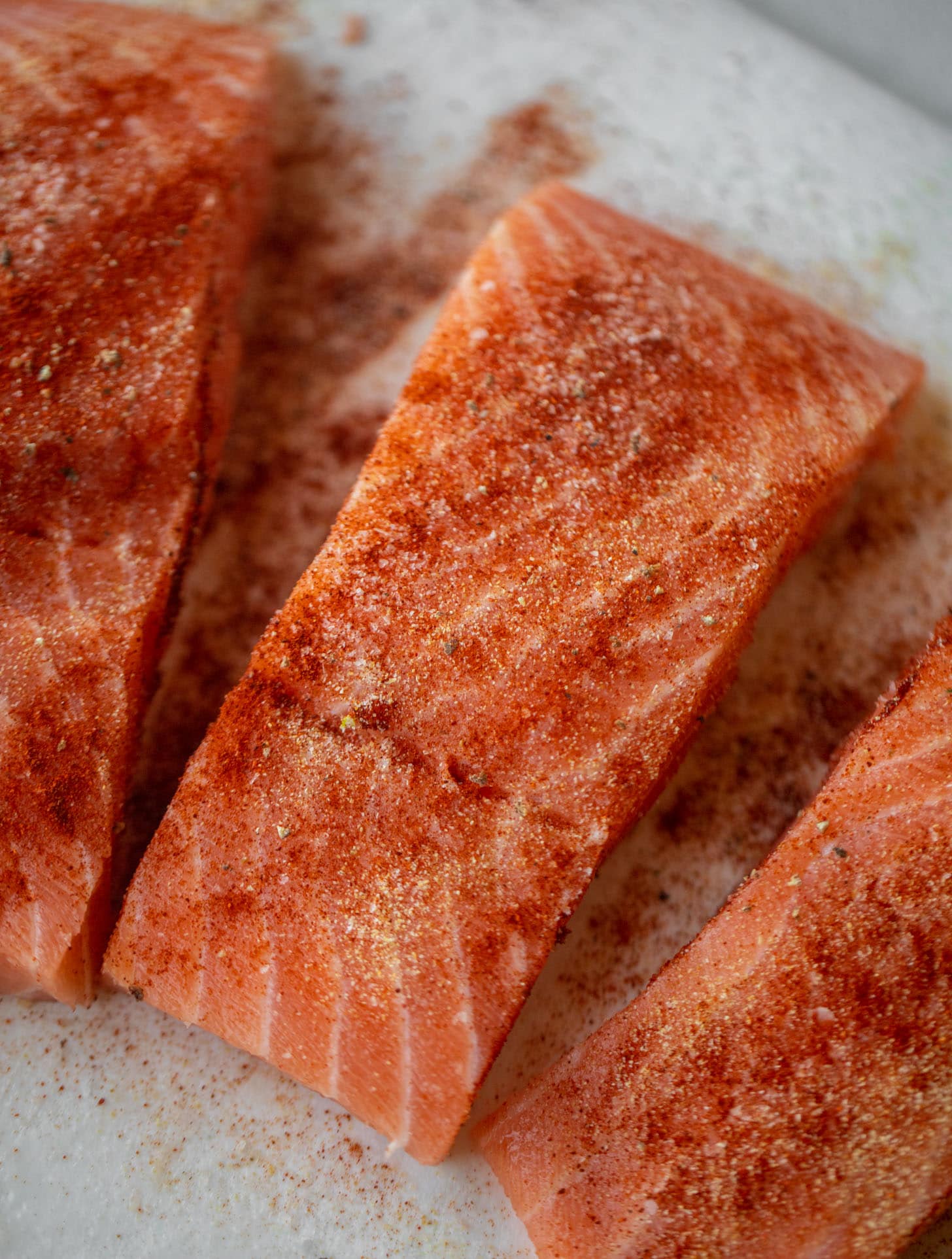 salmon with seasoning