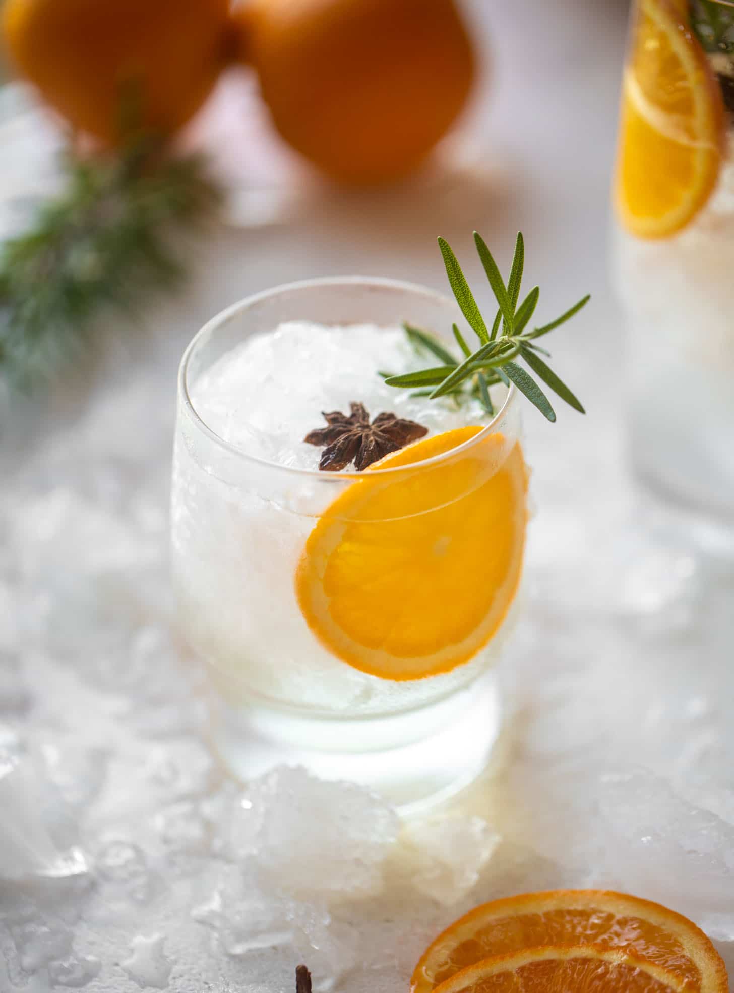 spiced orange gin and tonic