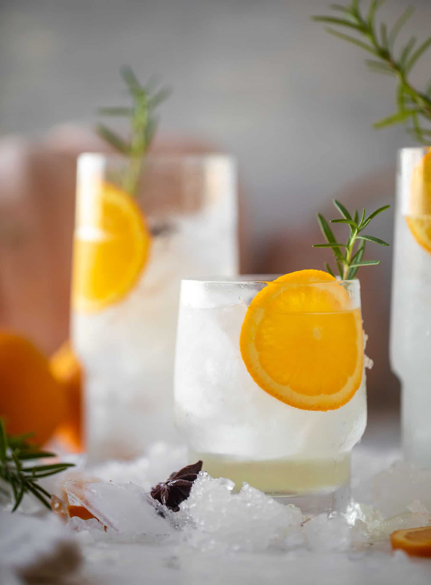 spiced orange gin and tonic