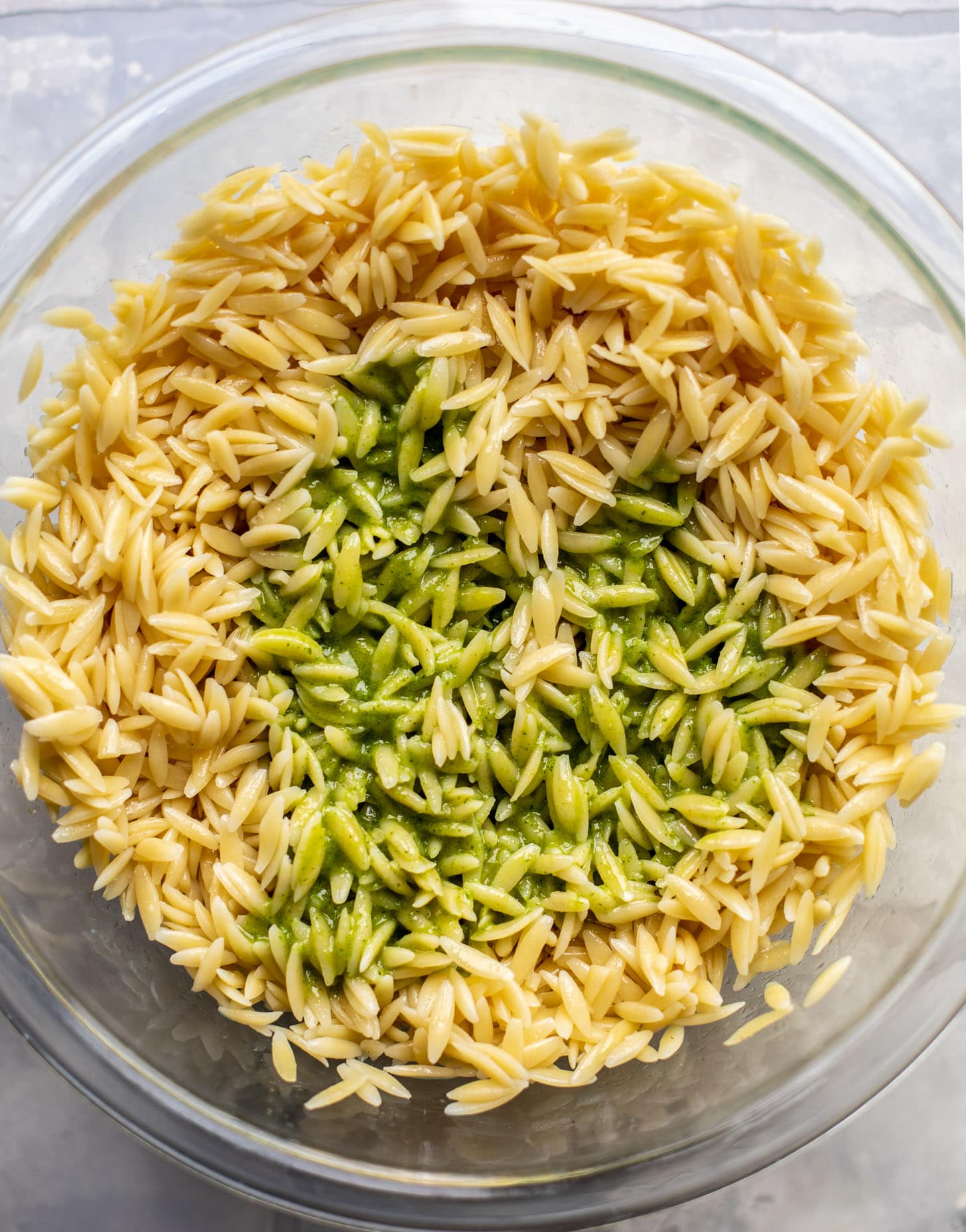 orzo with cilantro lime dressing
