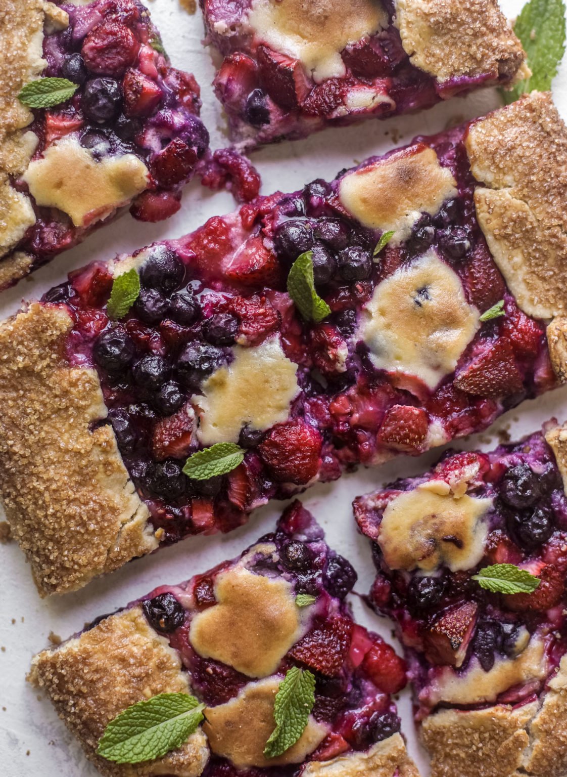 Triple Berry Cheesecake Galette - Triple Berry Galette