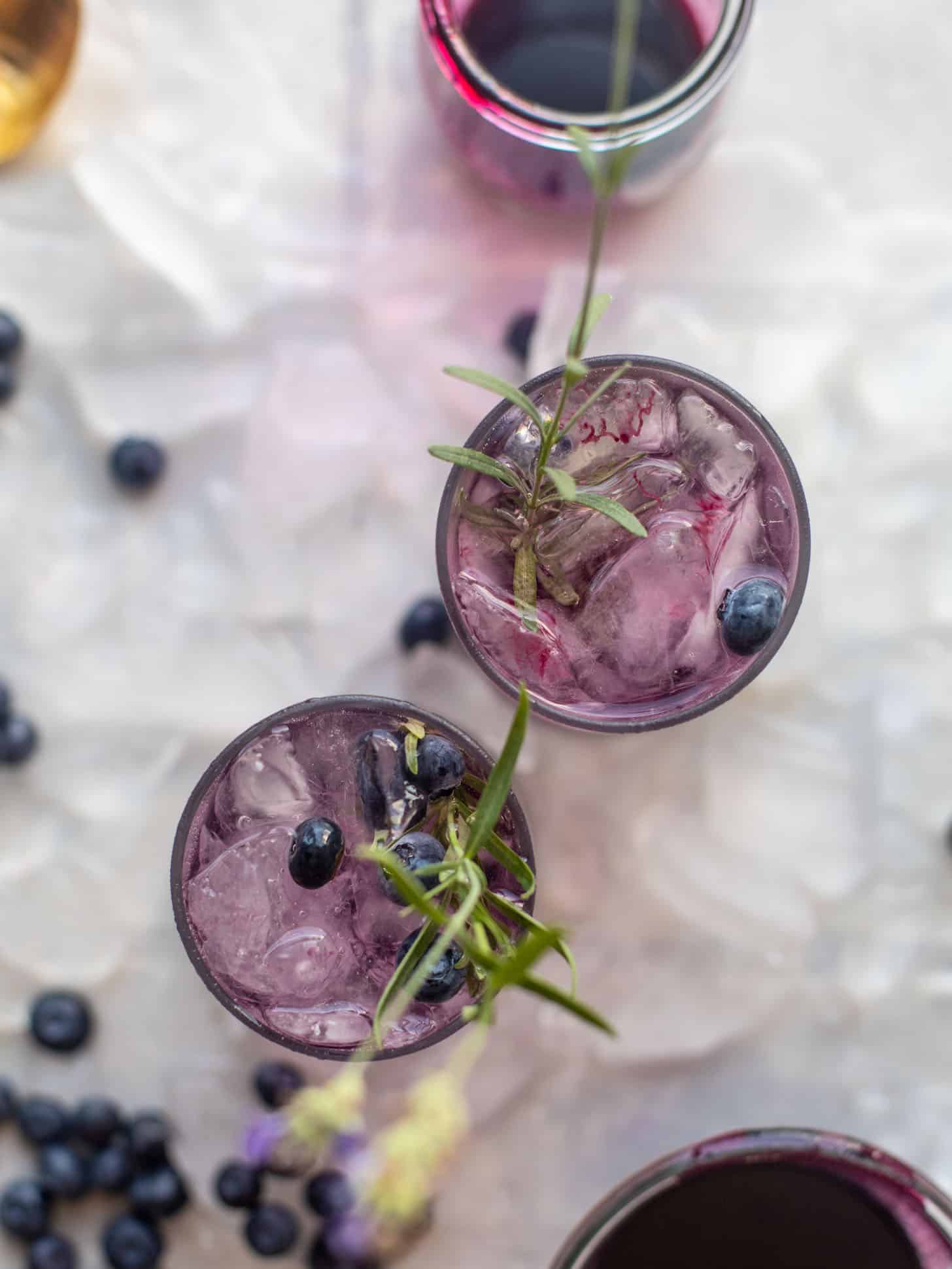 lavender blueberry vodka soda