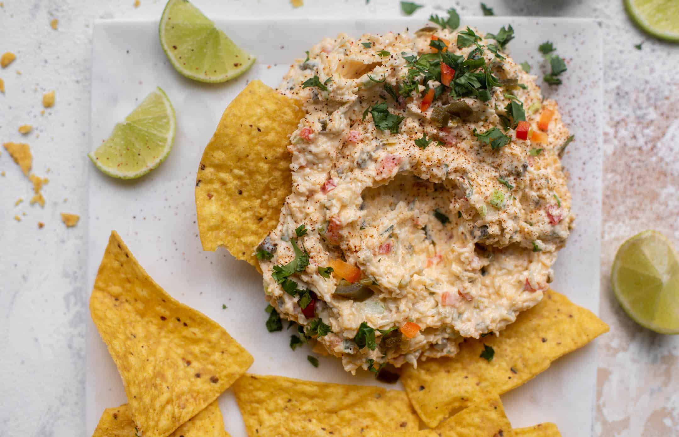 creamy chilled queso dip
