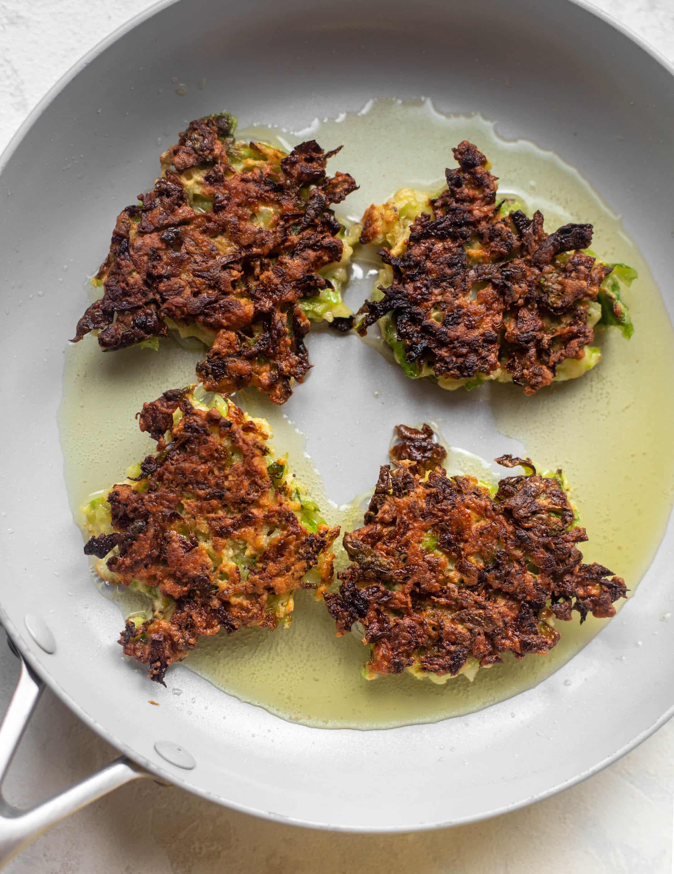 frying brussels fritters
