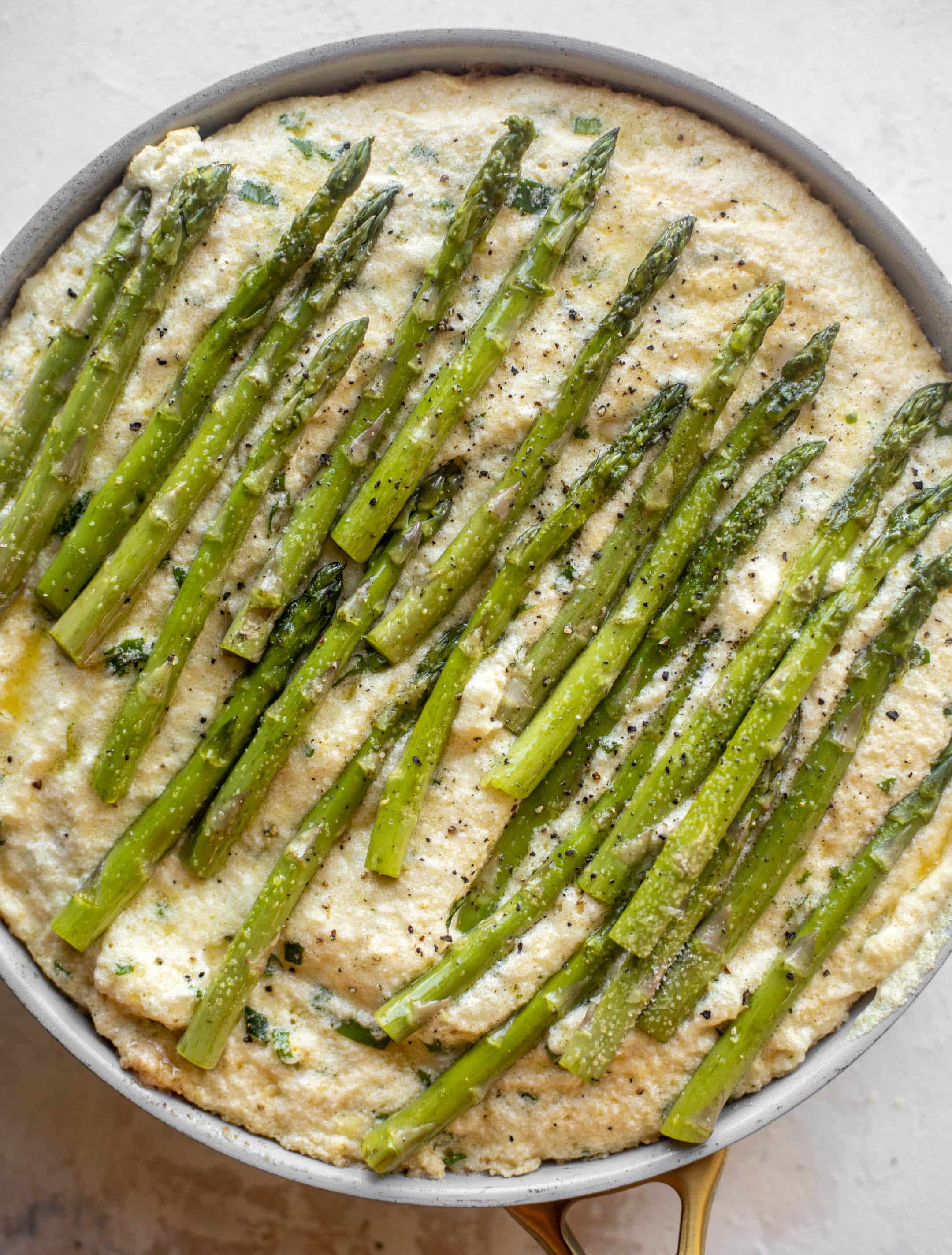 asparagus souffle frittata