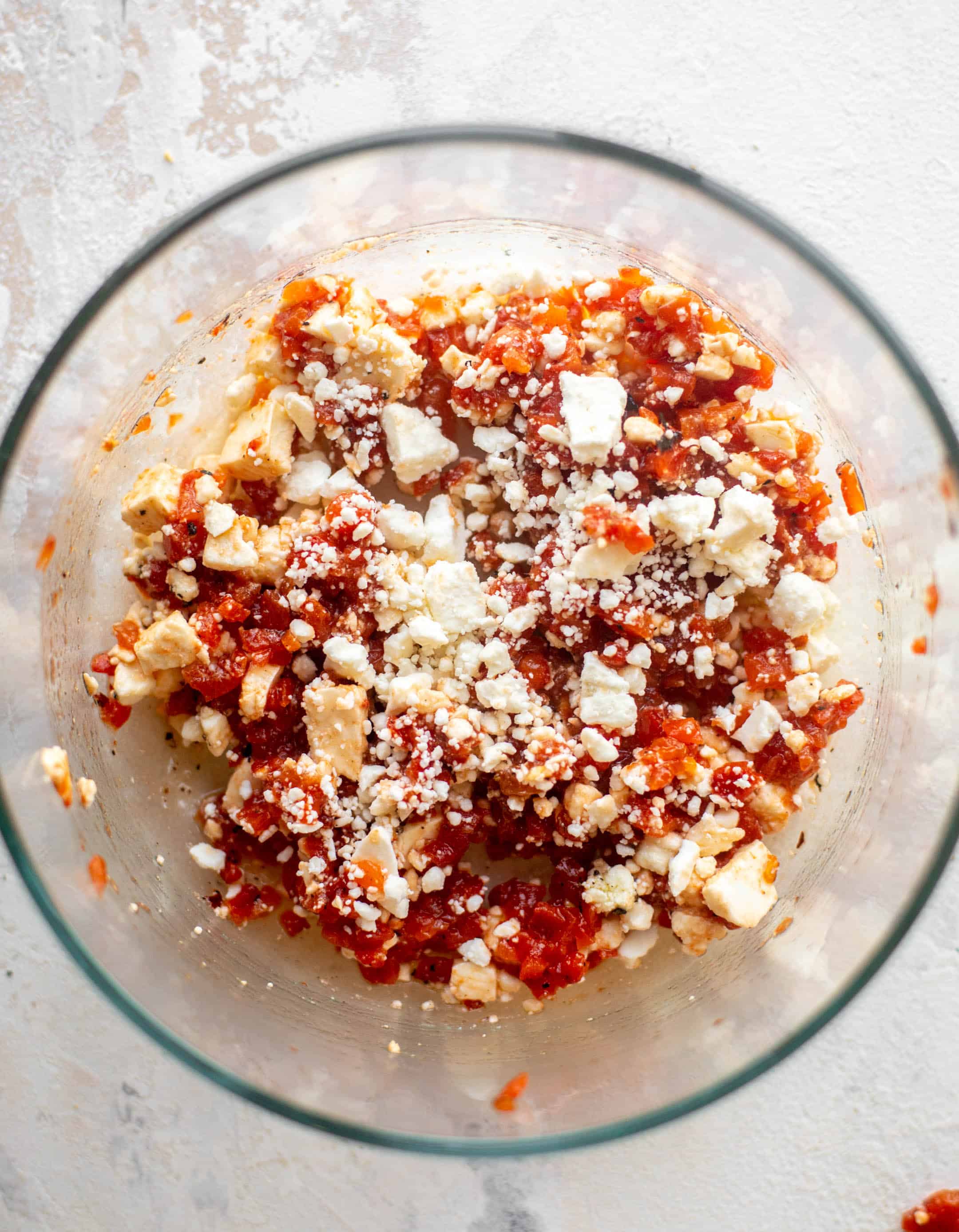 feta and roasted red peppers