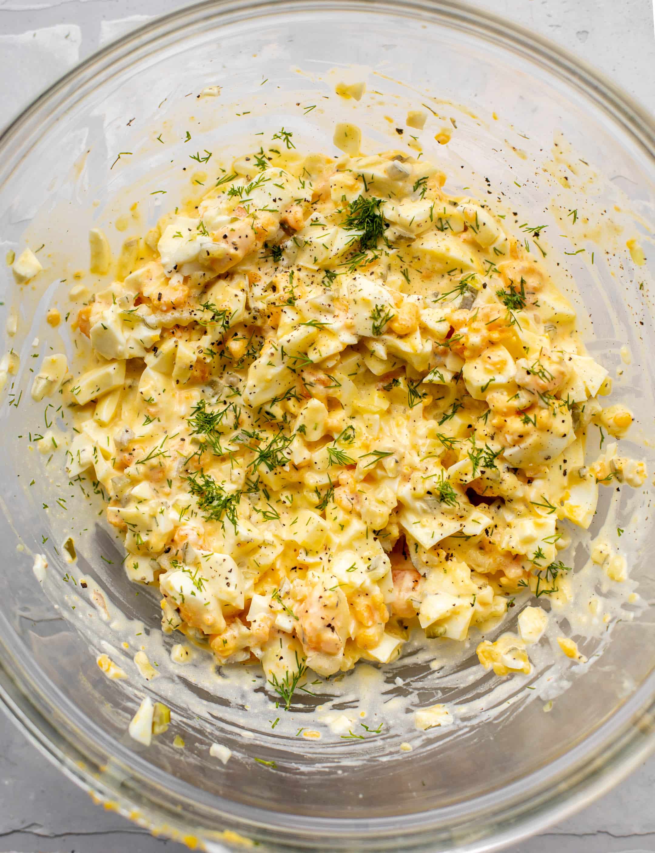 pickle lovers' egg salad