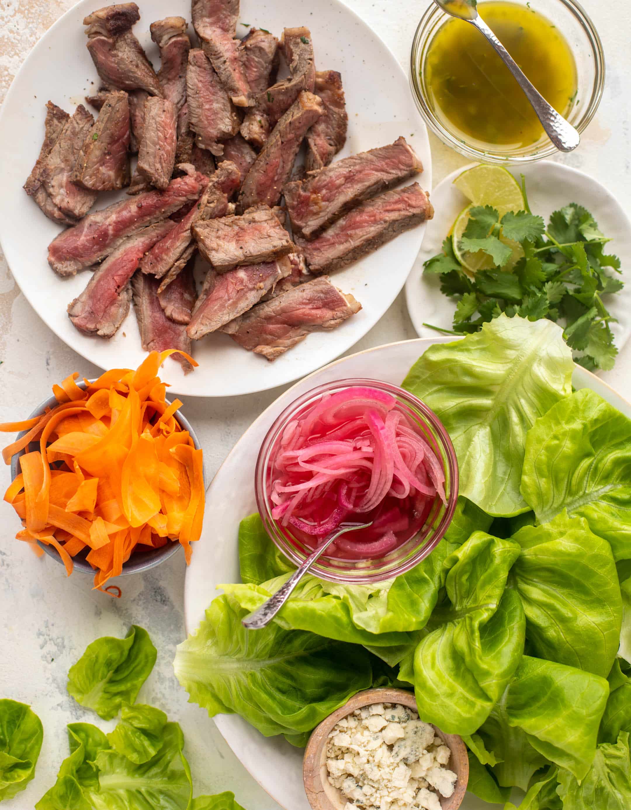 gorgonzola steak lettuce wraps ingredients
