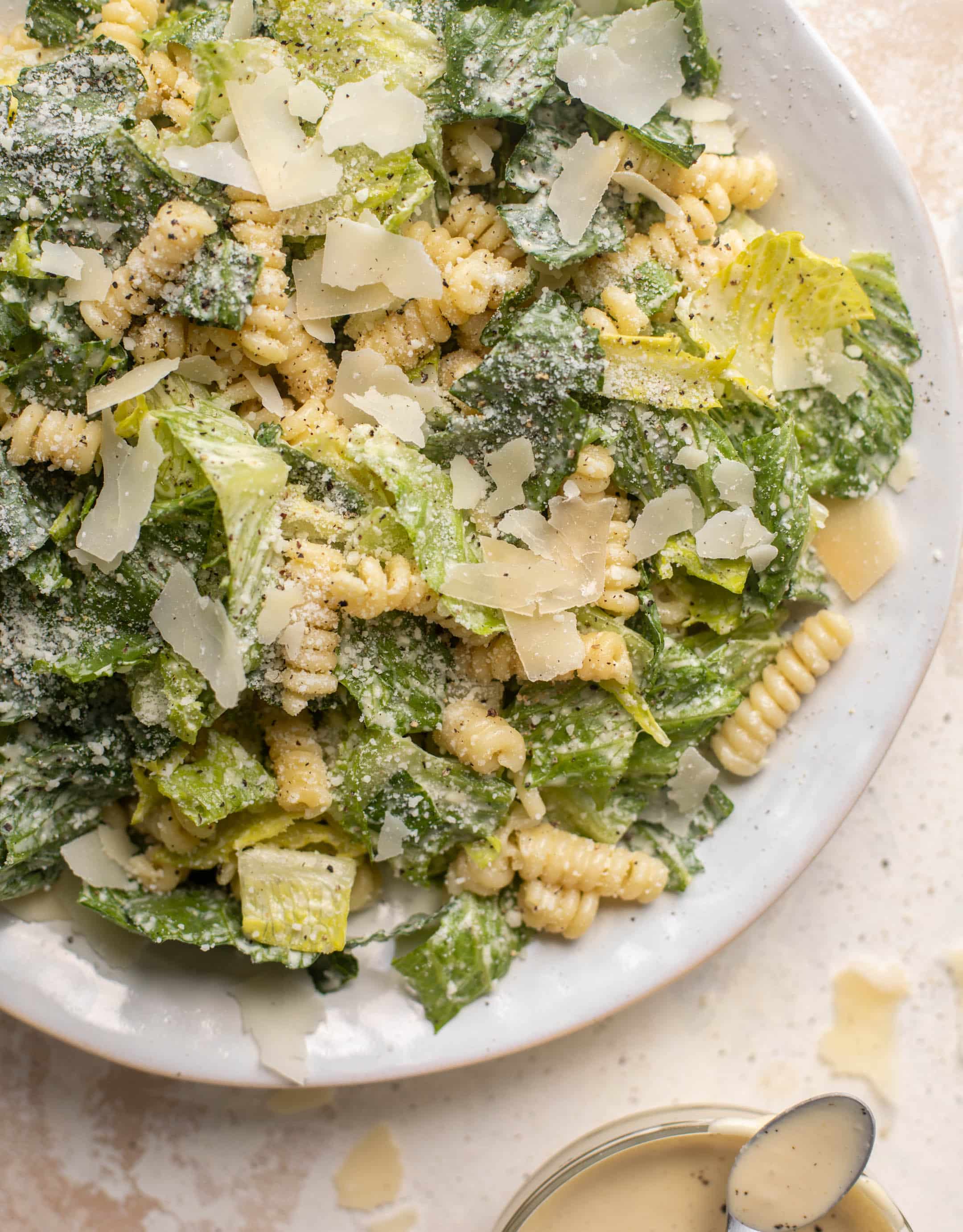 our favorite caesar pasta salad