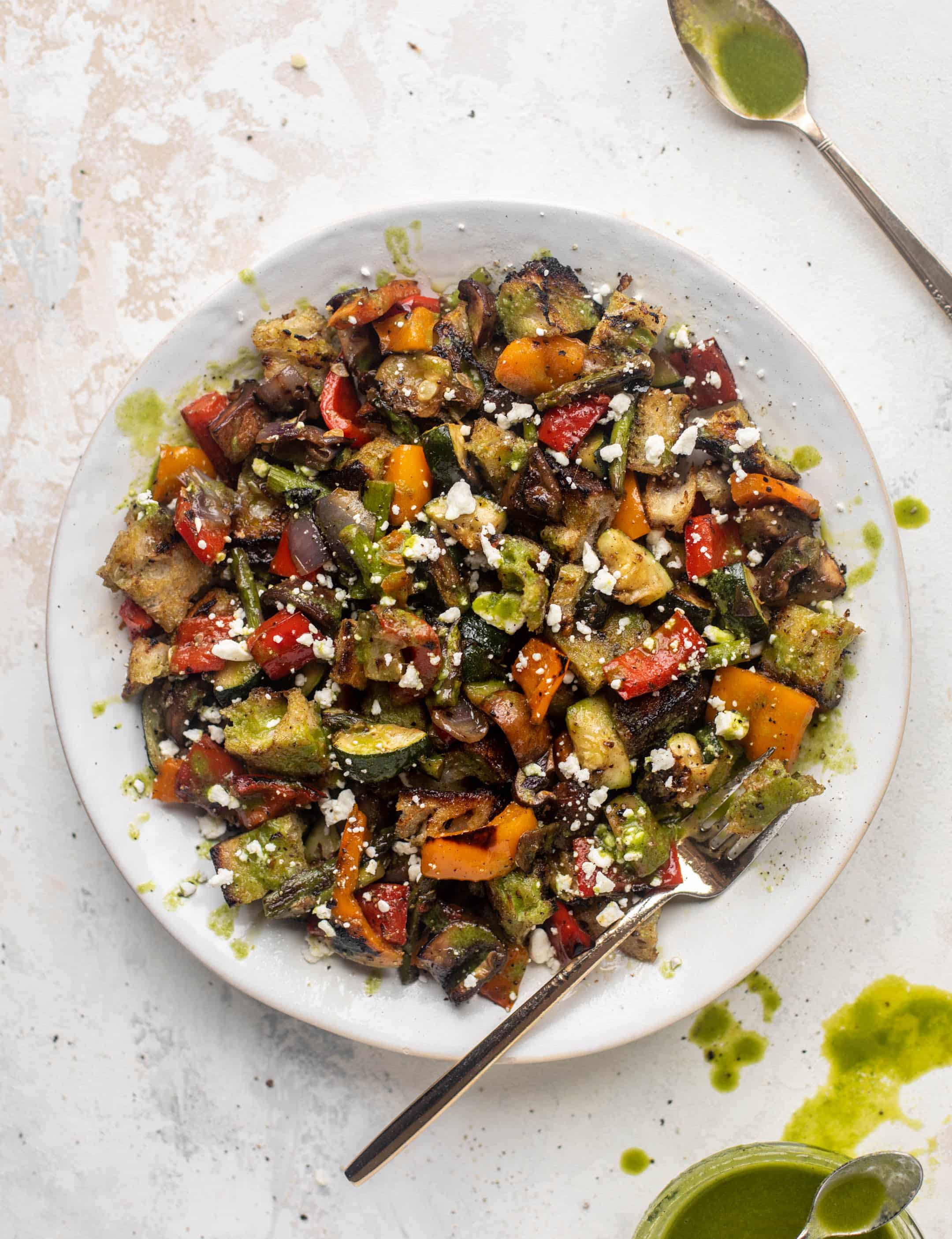 grilled vegetable panzanella