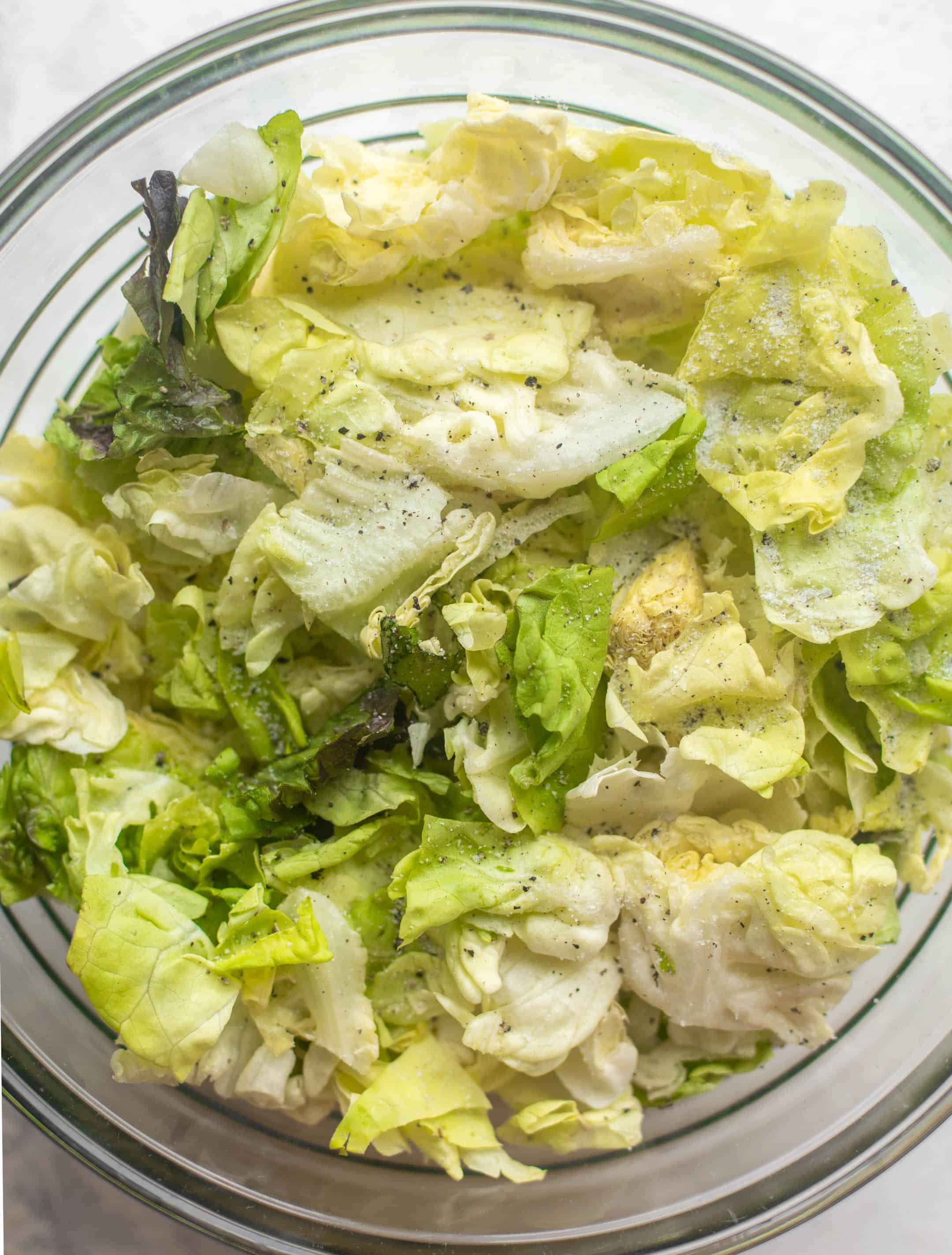 iceberg and butter lettuce