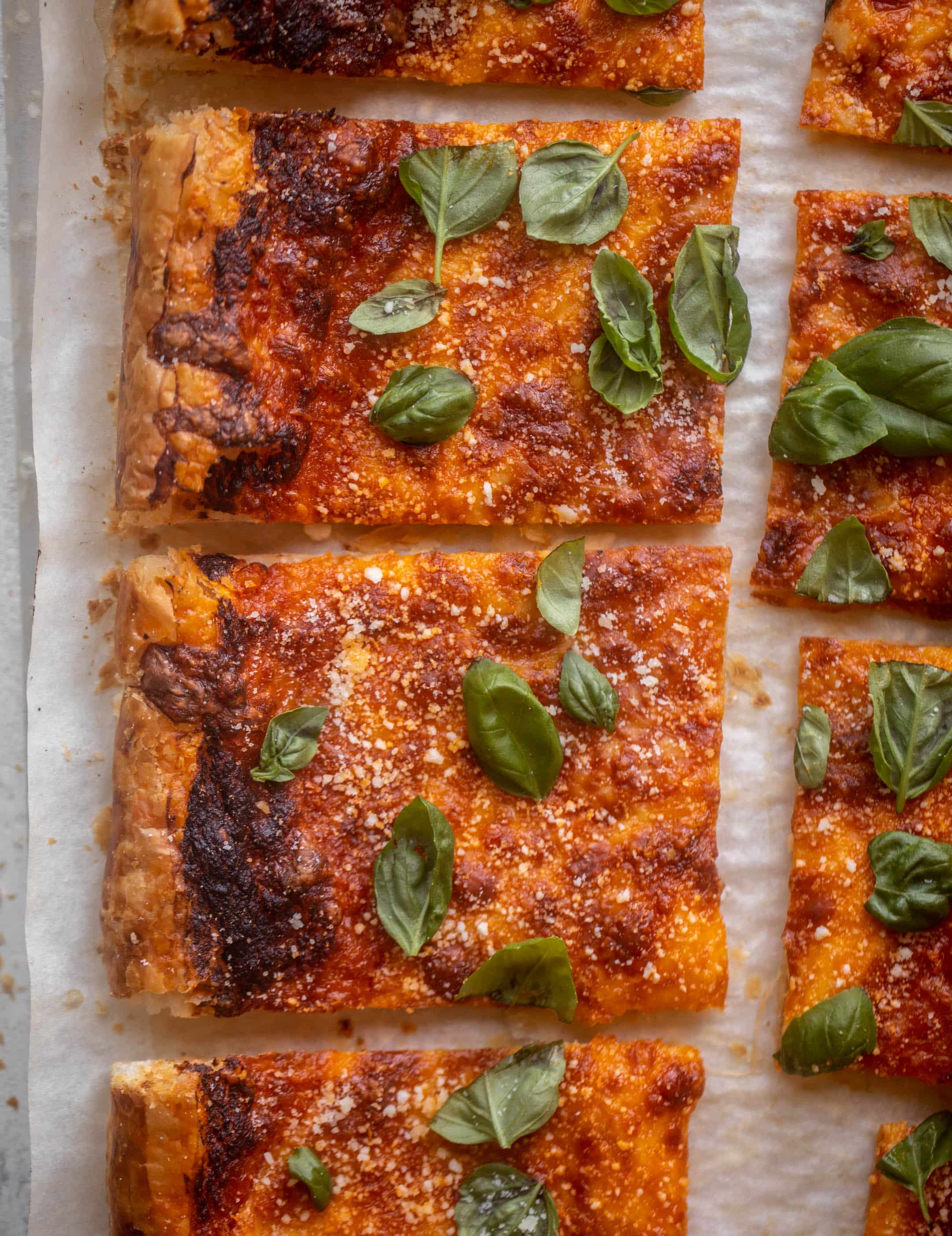 vodka sauce puff pastry pizza