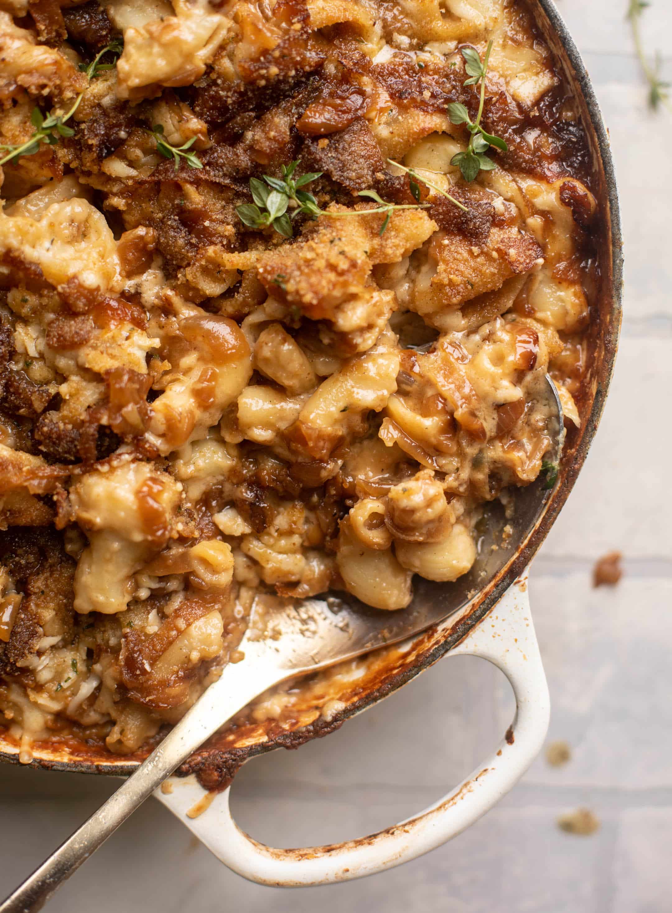 French Onion Mac and Cheese.