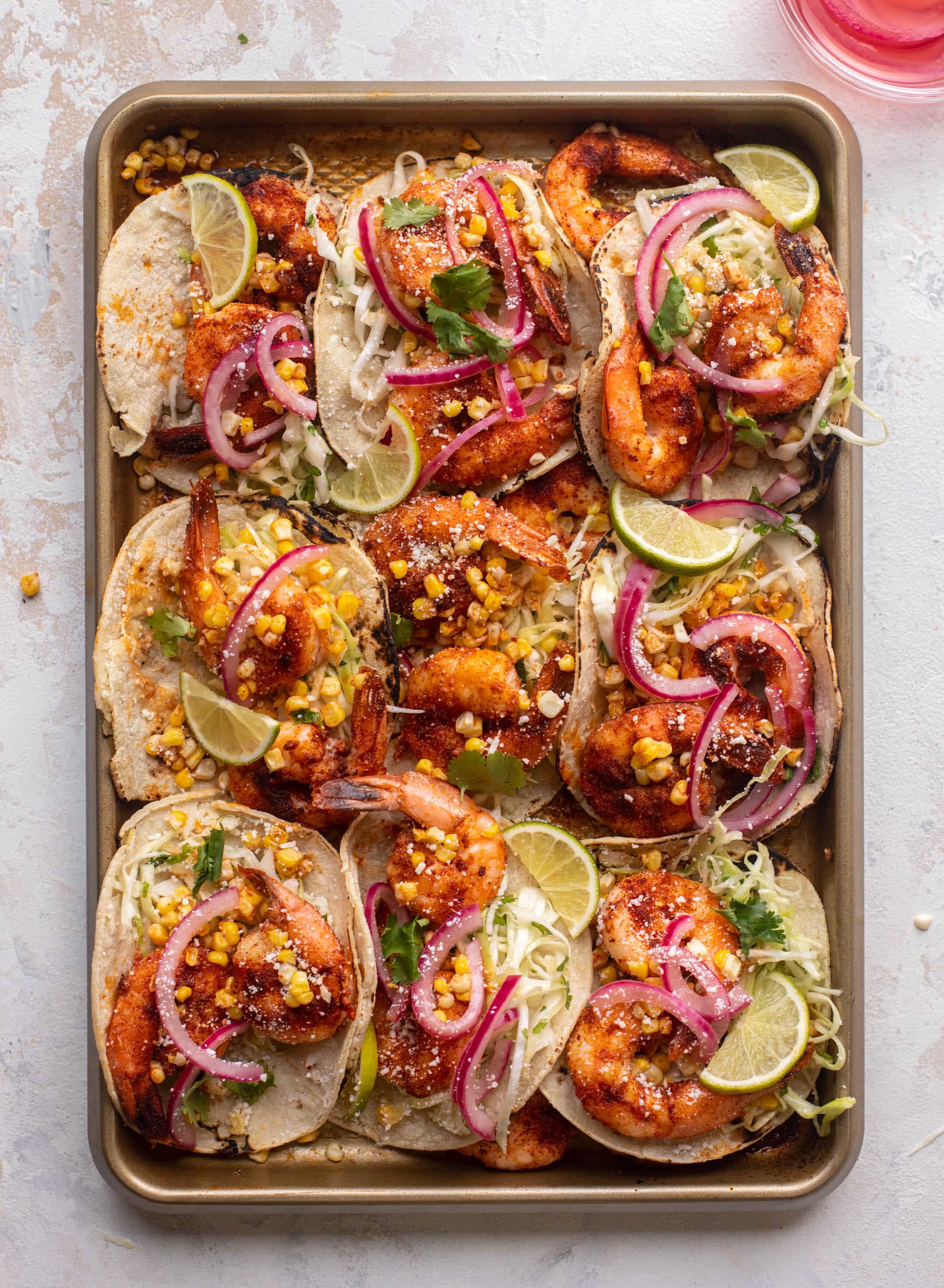 Sheet Pan Roasted Shrimp Tacos.