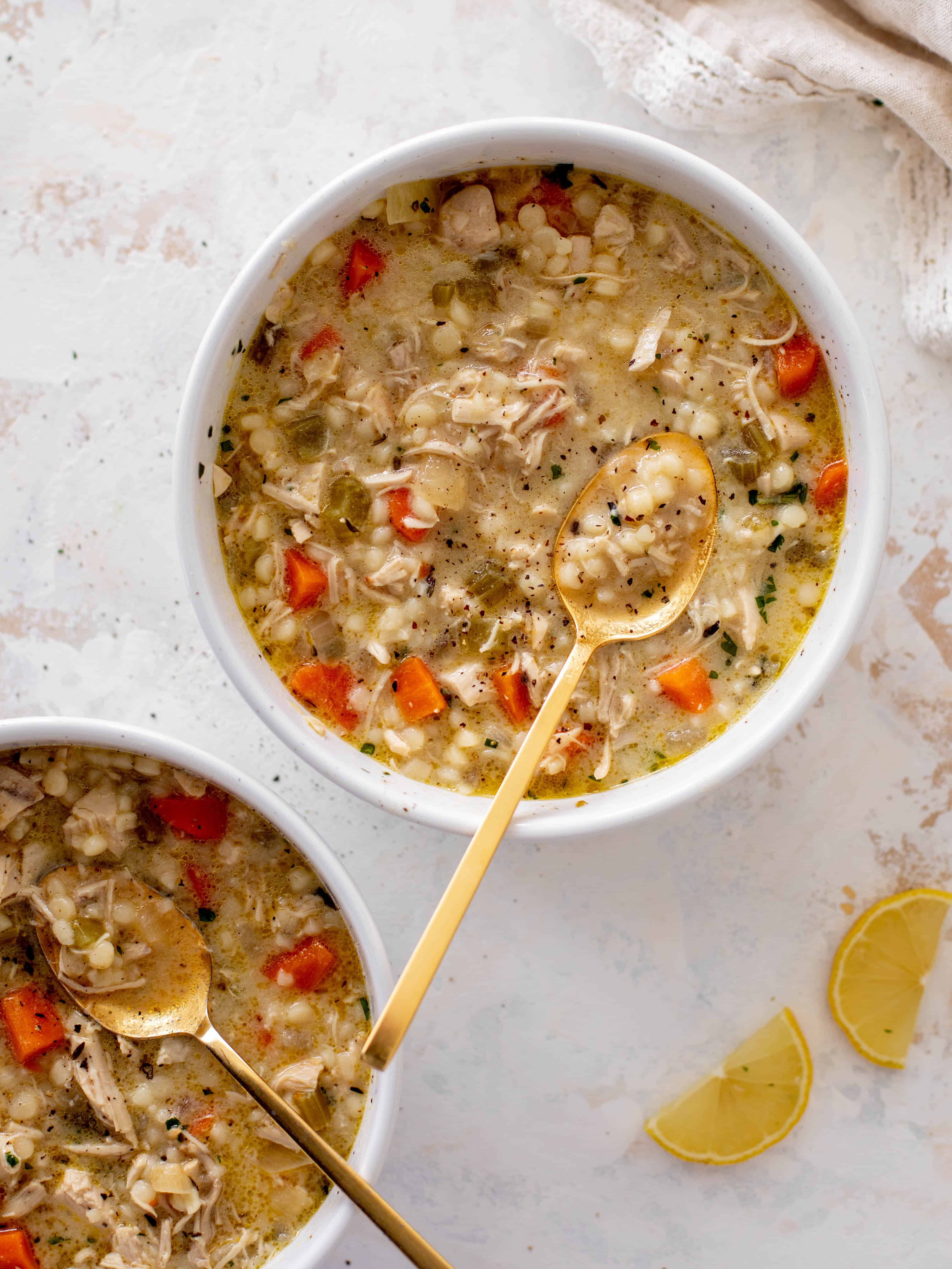 creamy chicken couscous soup