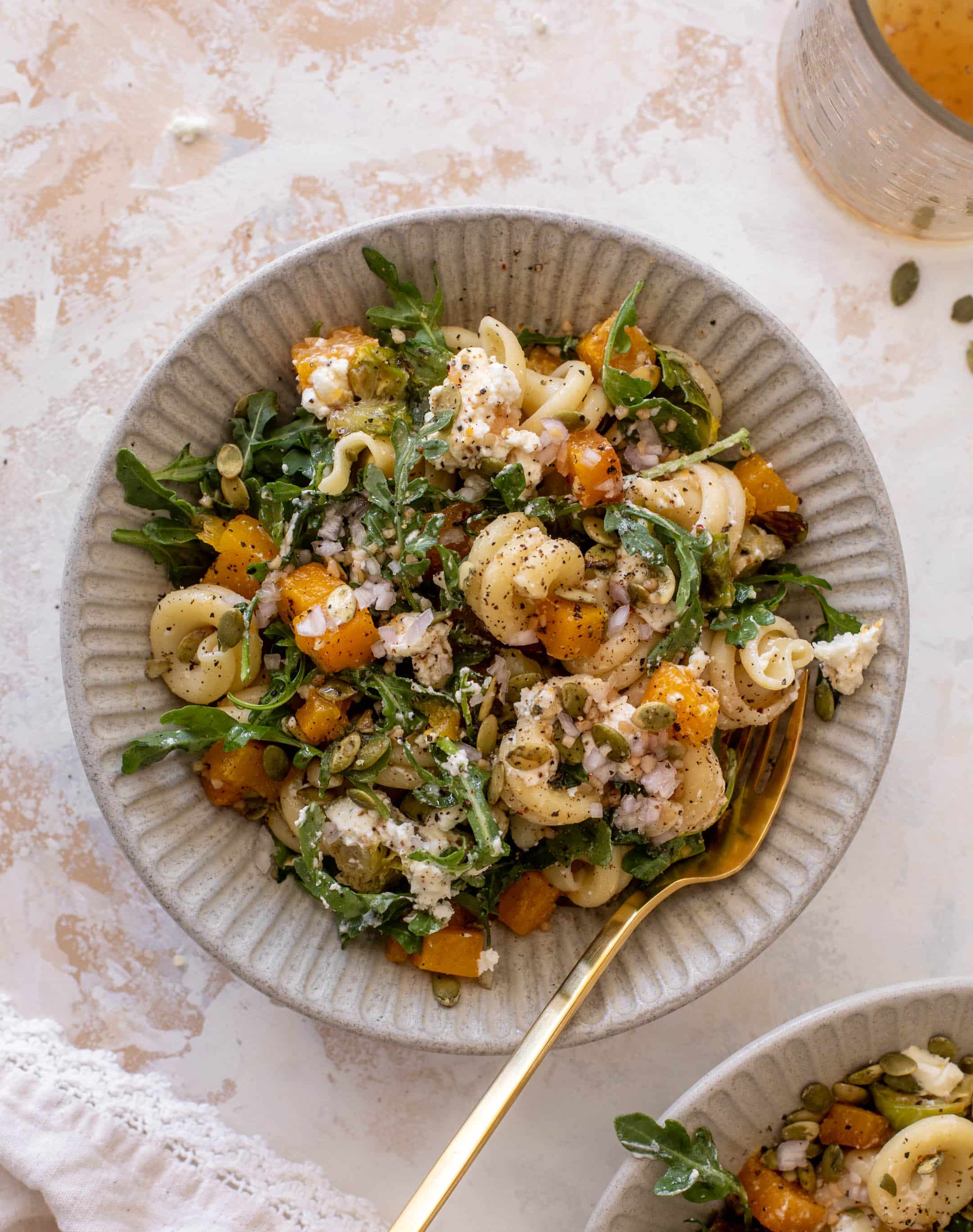 Fall Pasta Salad with Maple Vinaigrette