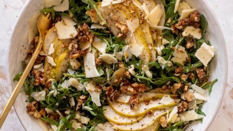 Shaved Asiago Winter Pear Salad