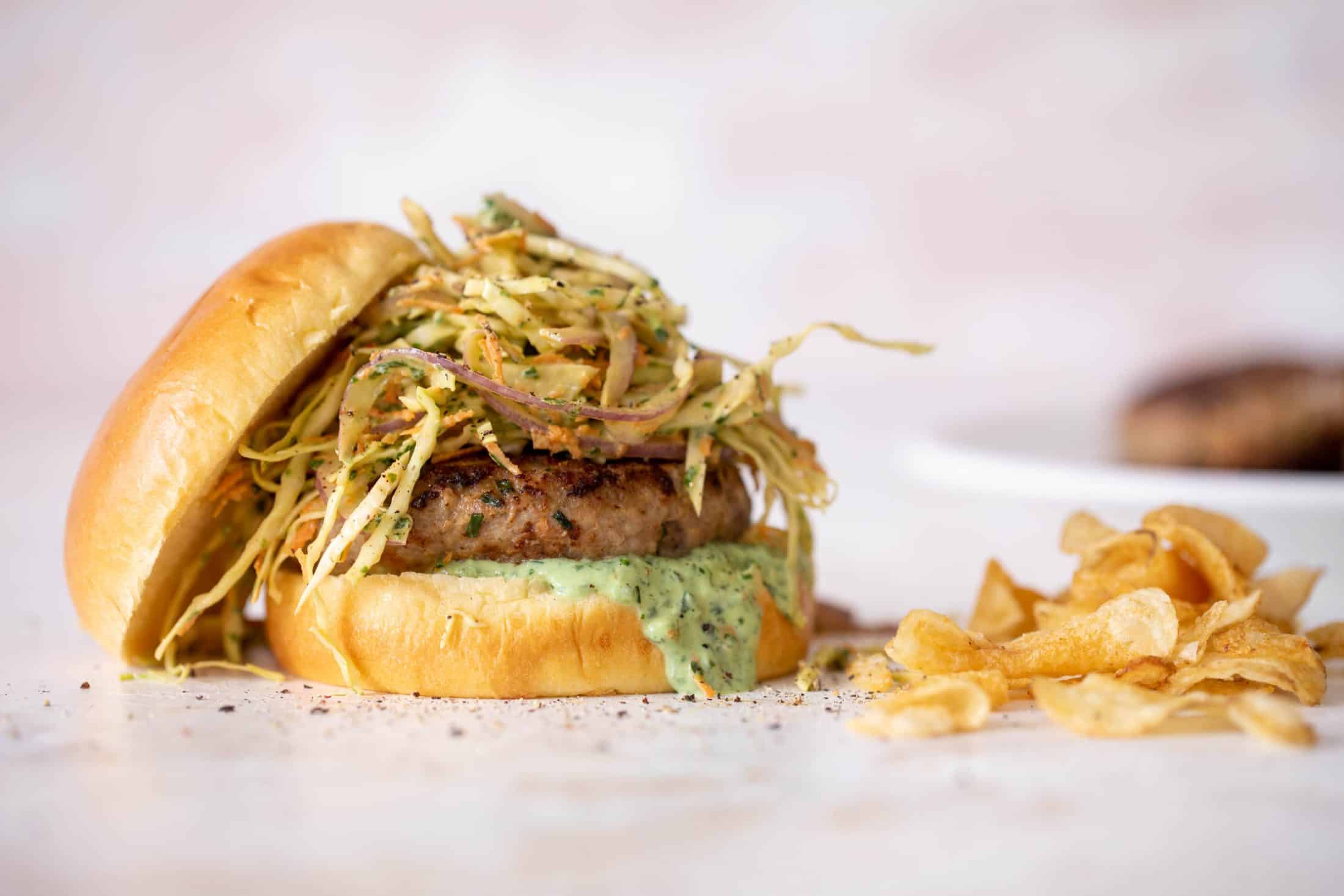 green goddess turkey burgers