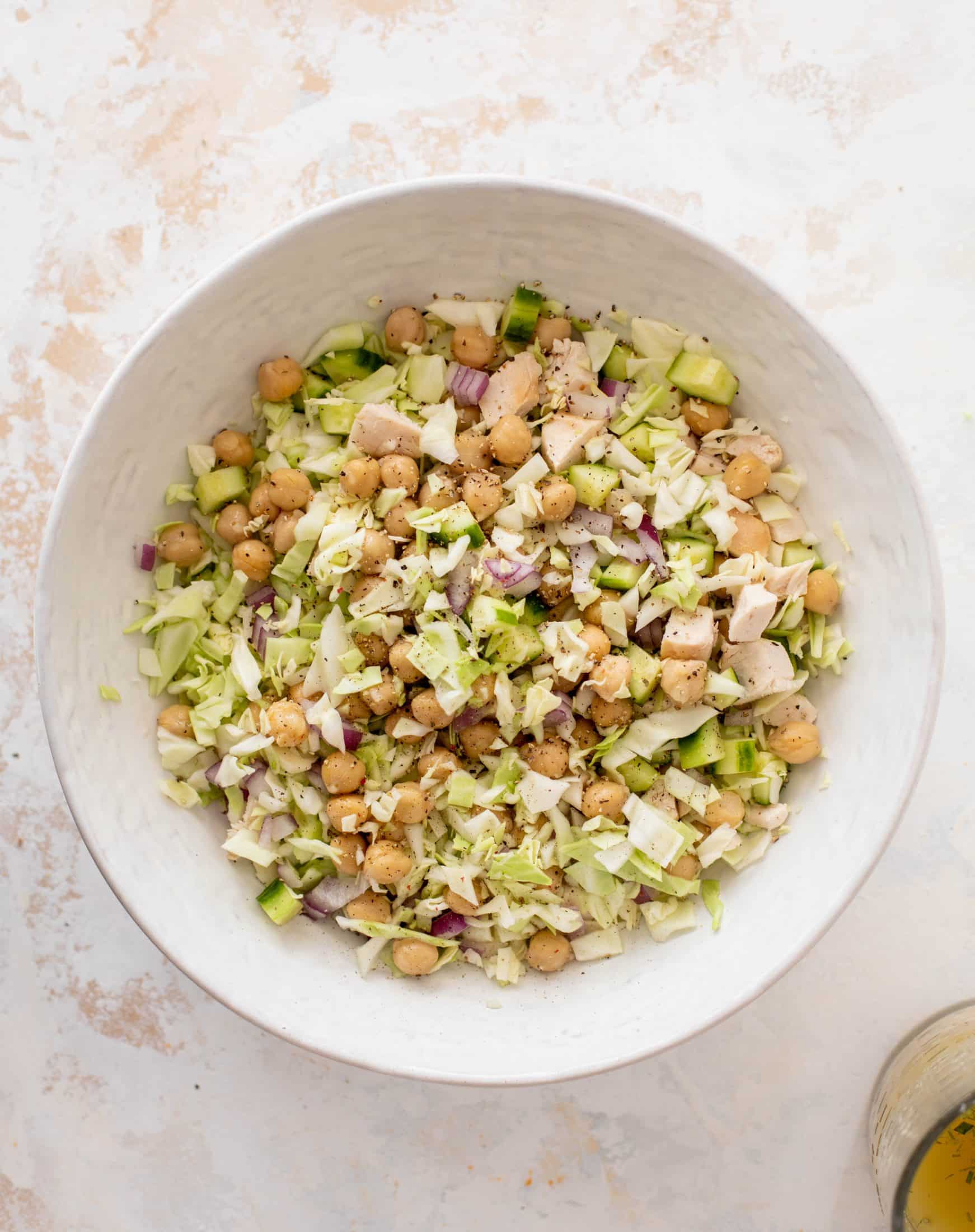 lemony chicken chopped salad