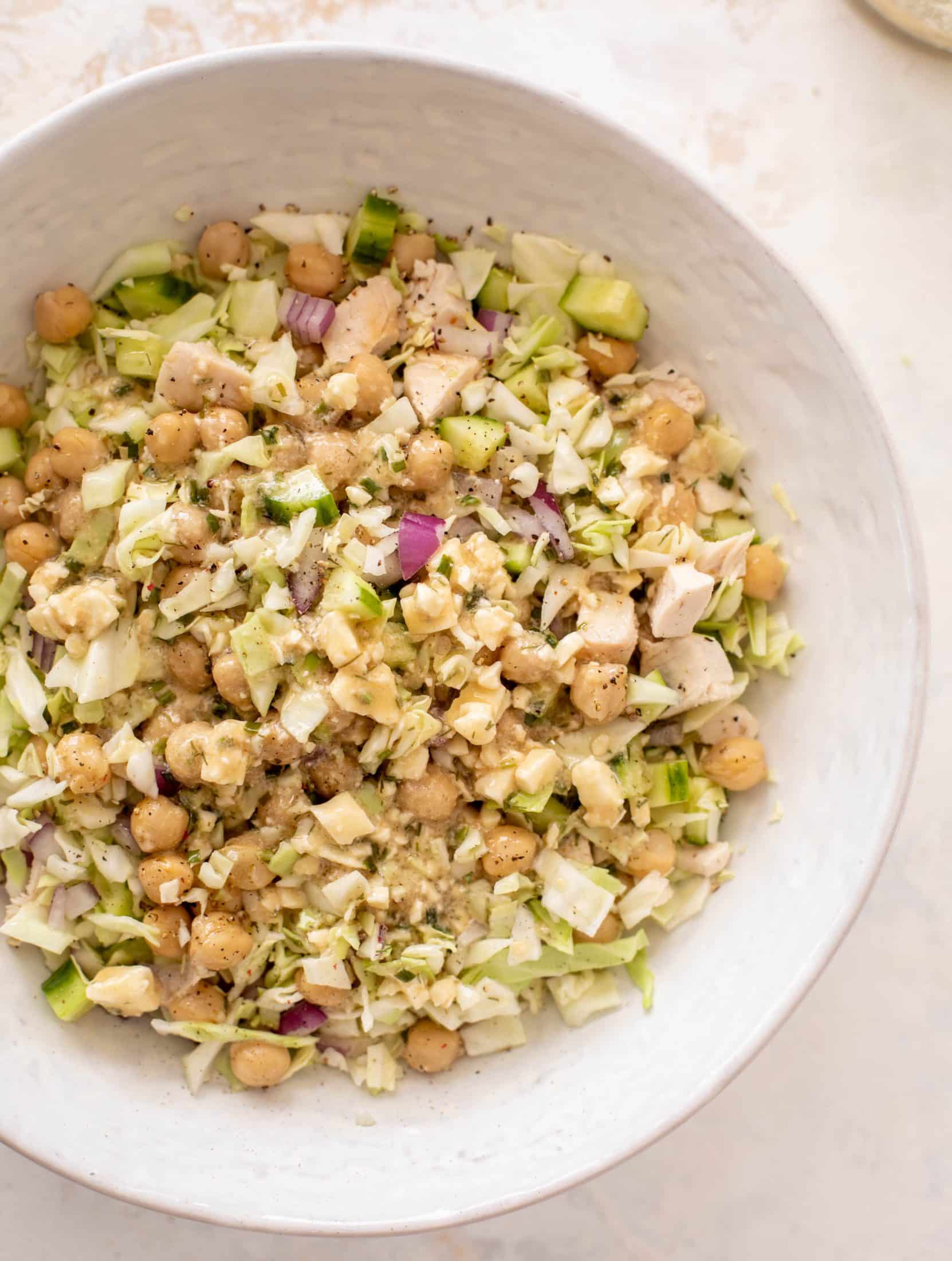 lemony chicken chopped salad