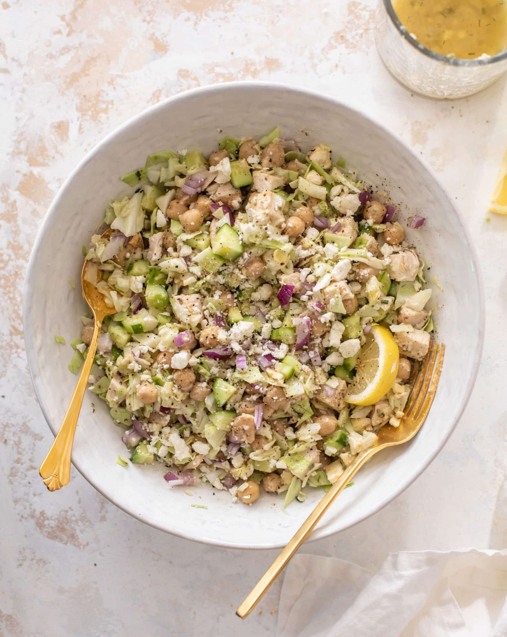 lemony chicken chopped salad