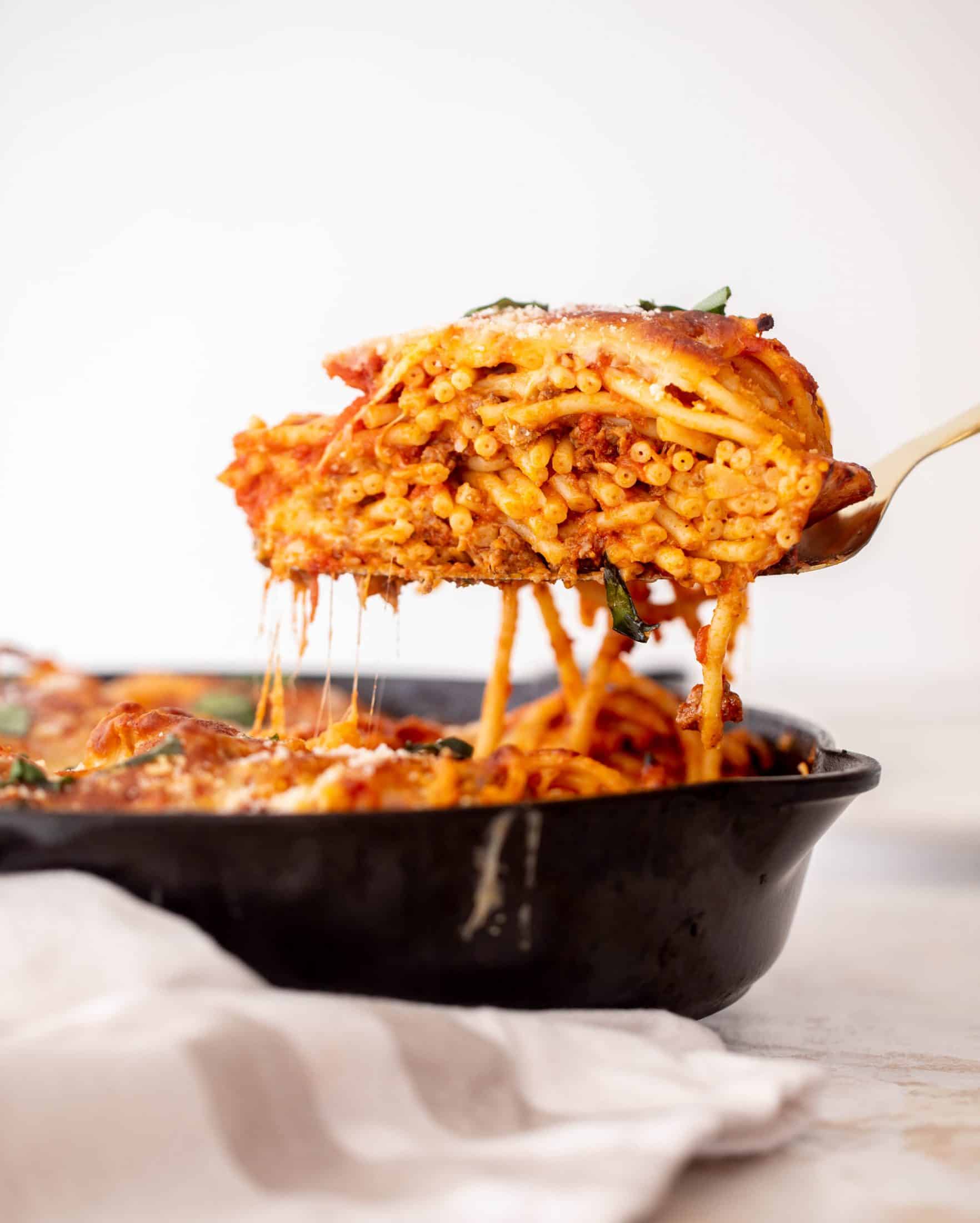 skillet bucatini pie